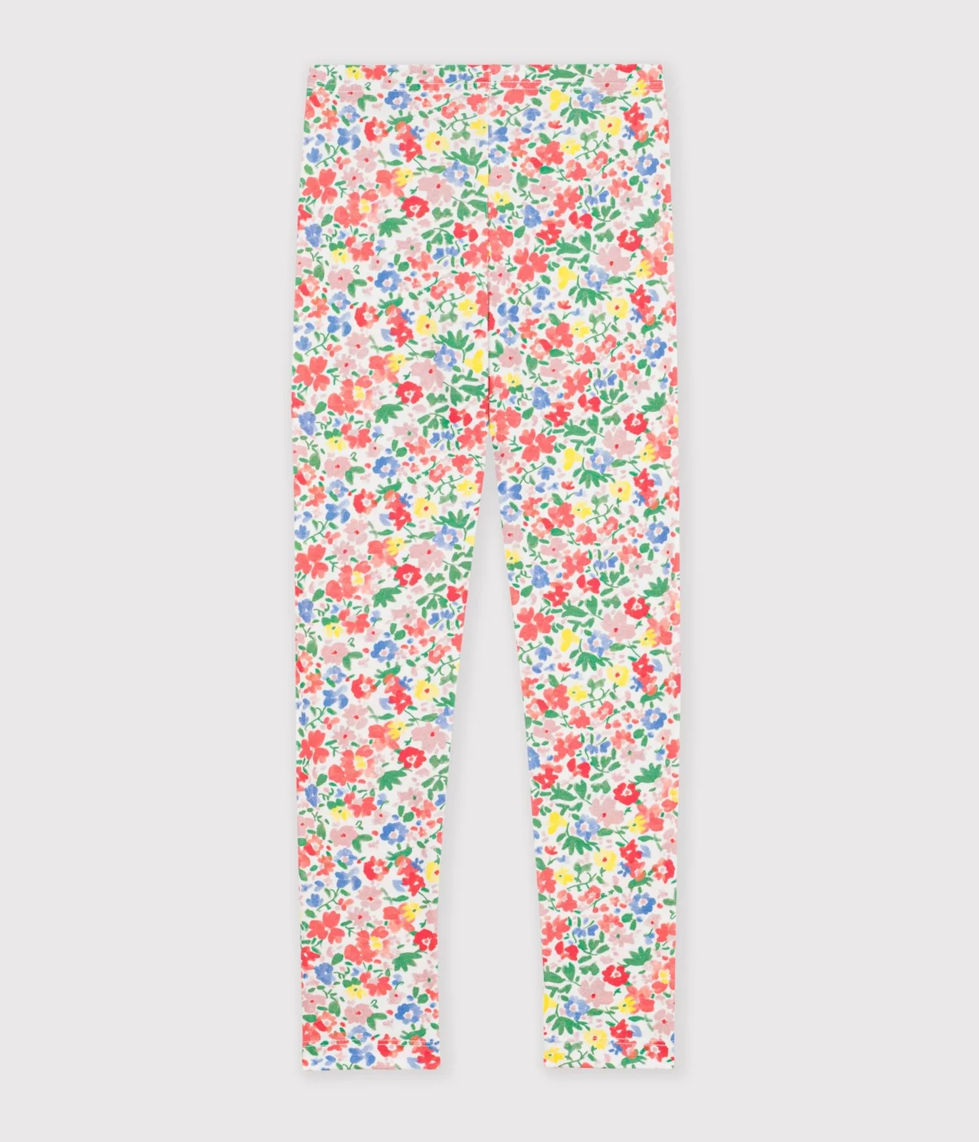 Children's floral pattern cotton leggings