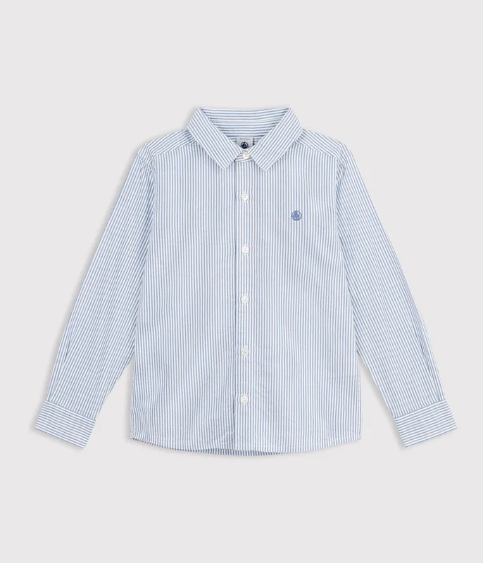 Children's stripy cotton shirt
