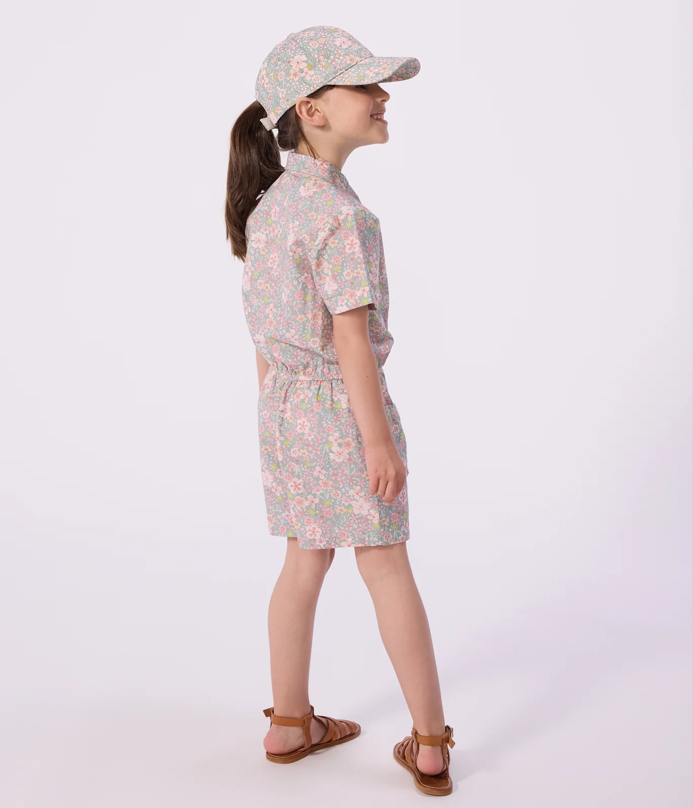 Children's short cotton jumpsuit