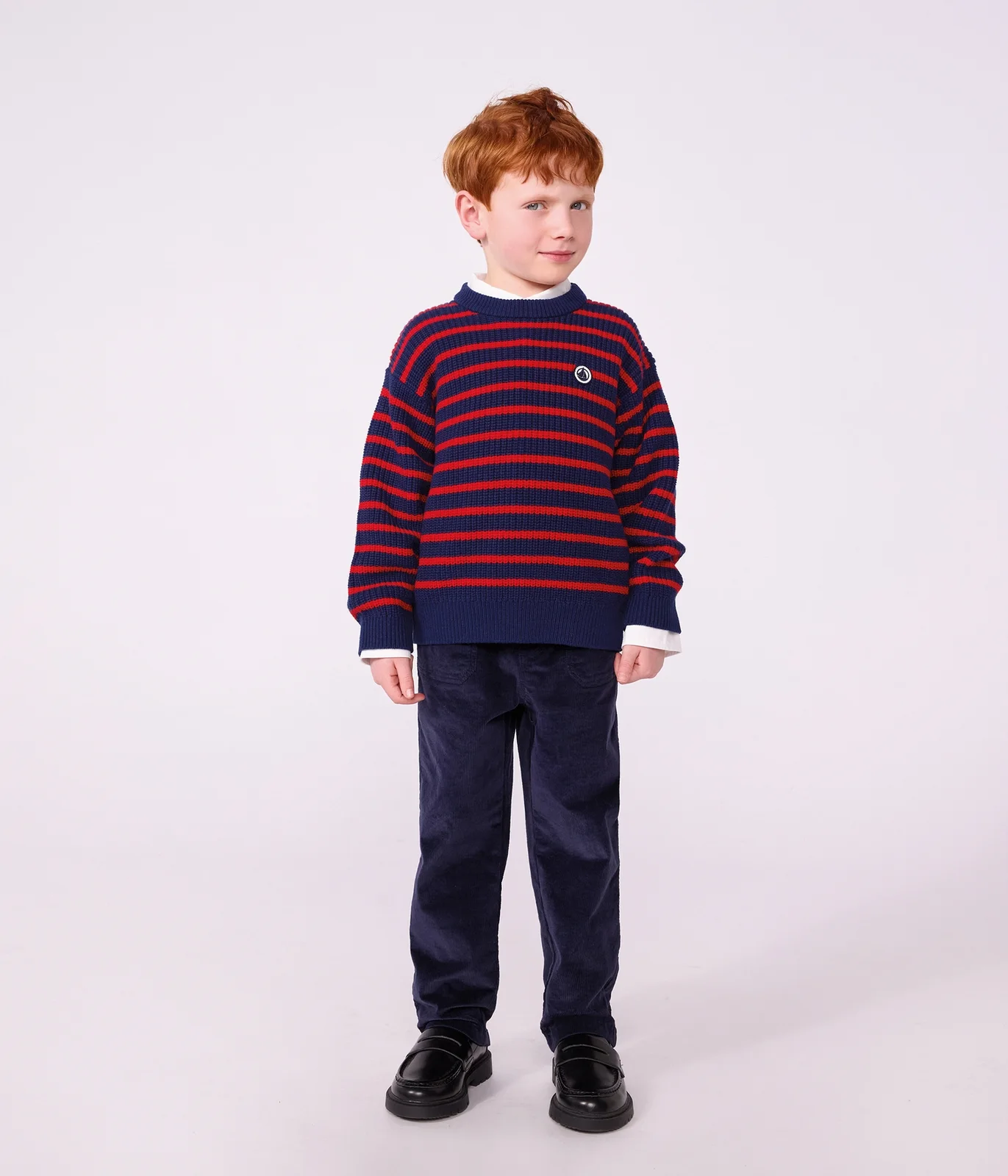 Children's straight corduroy trousers