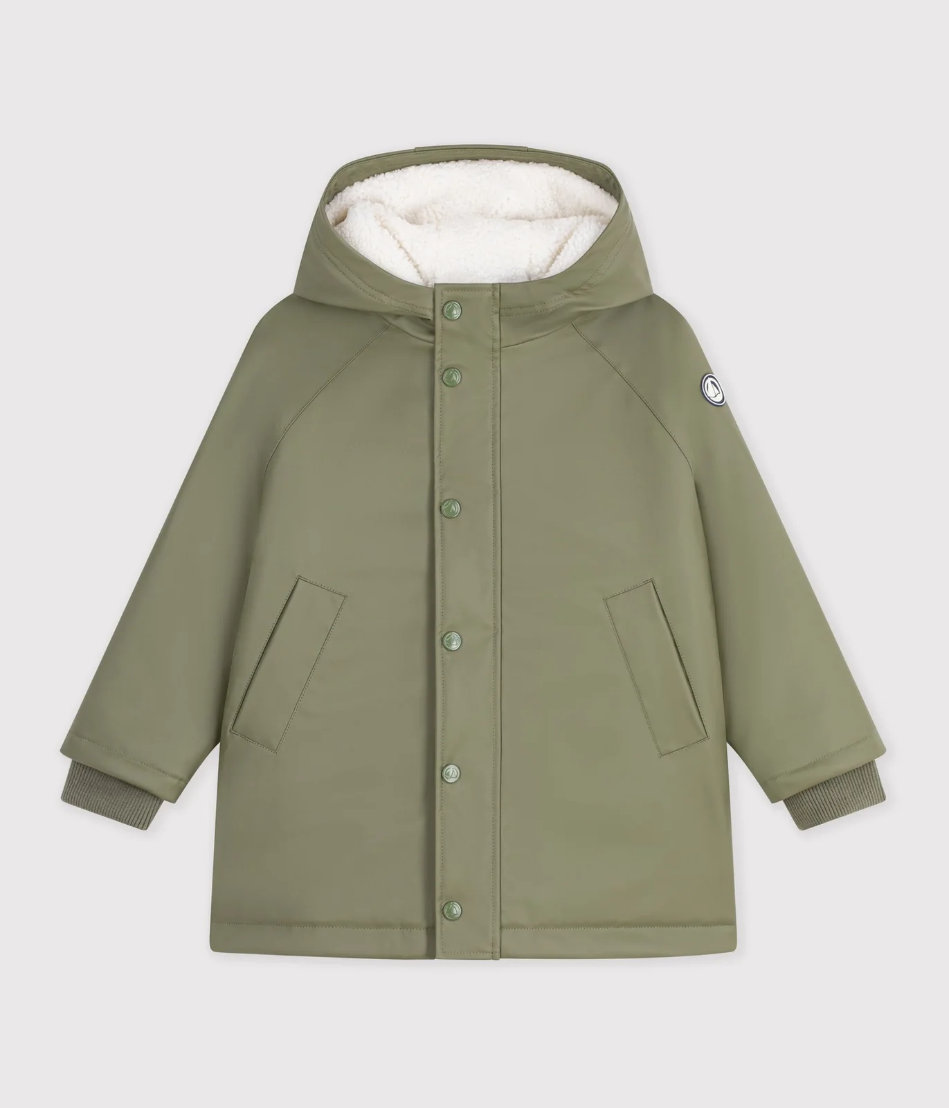 Children's plain winter raincoat