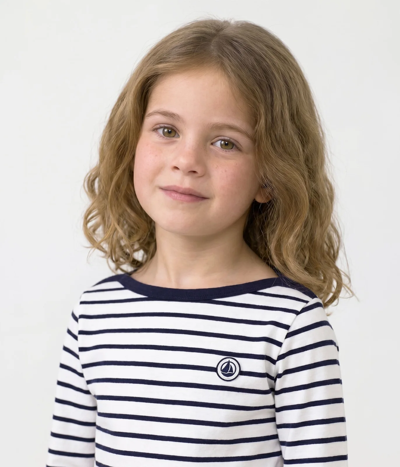 Children's iconic stripy cotton Breton top