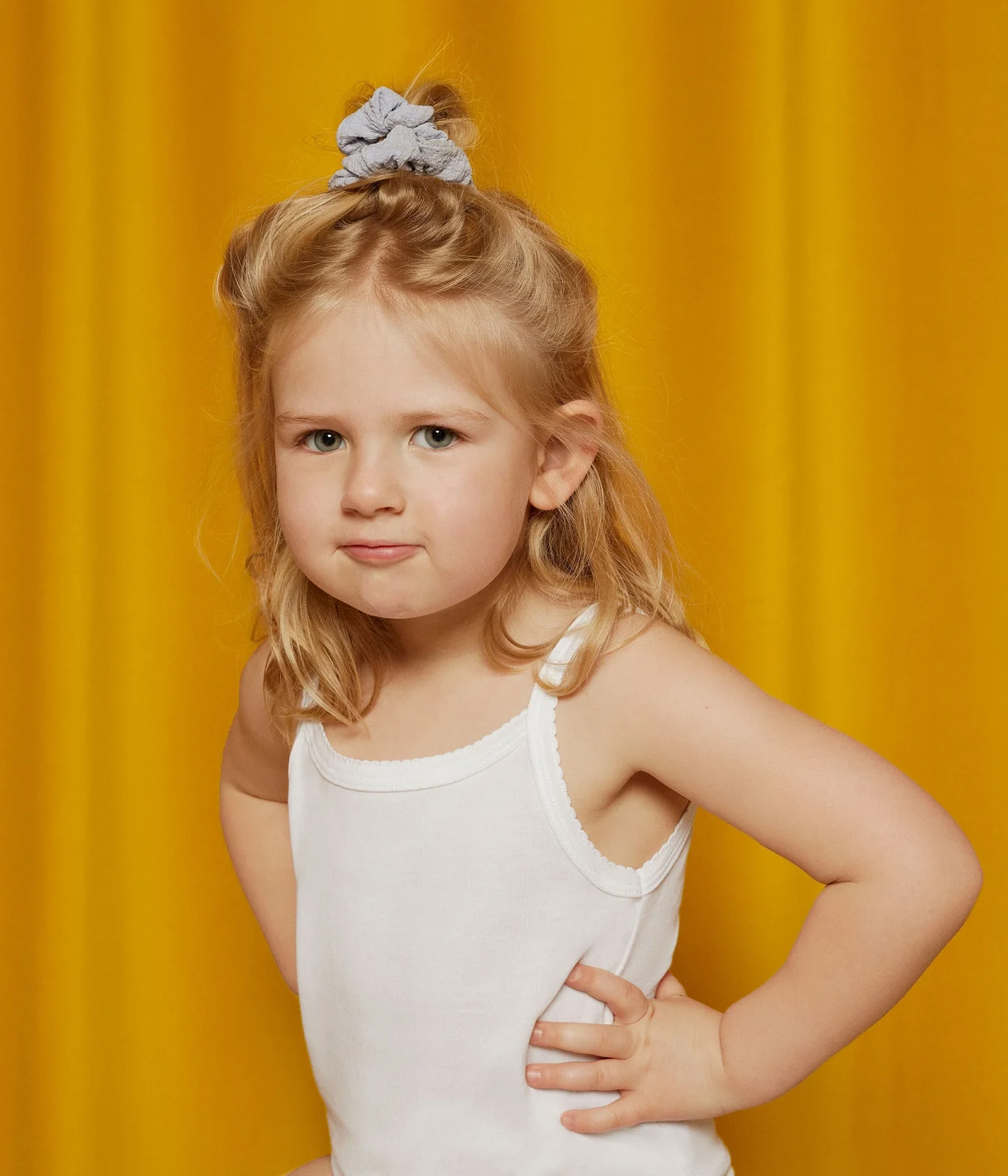 Pack of solid cotton camisoles for children