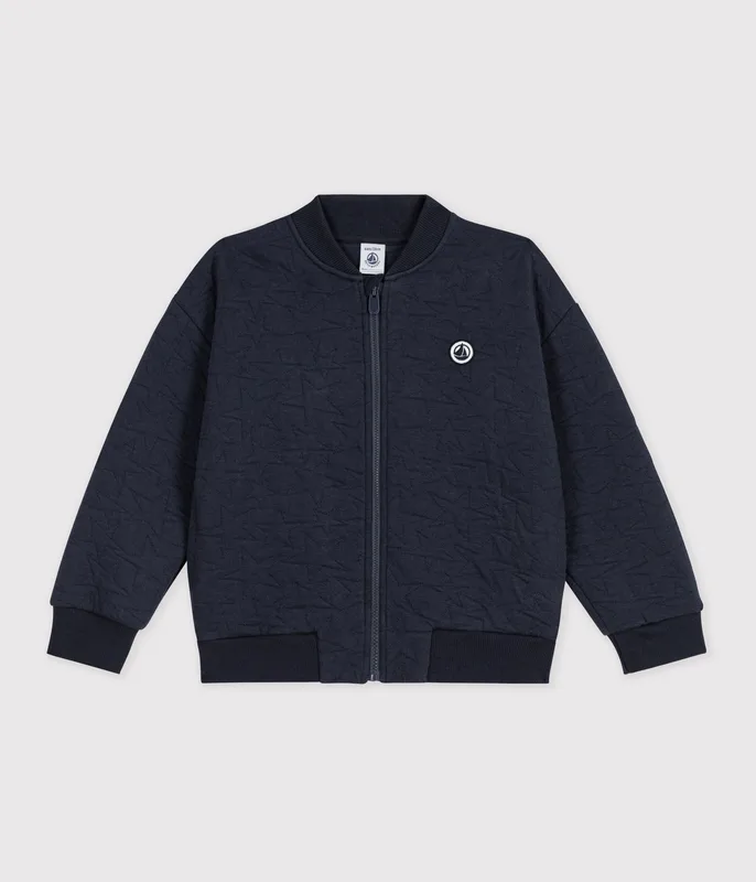 Children's plain cotton cardigan