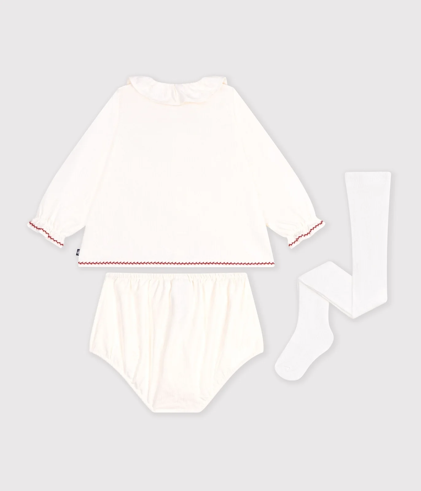 Babies' gift box with a blouse, bloomers and tights