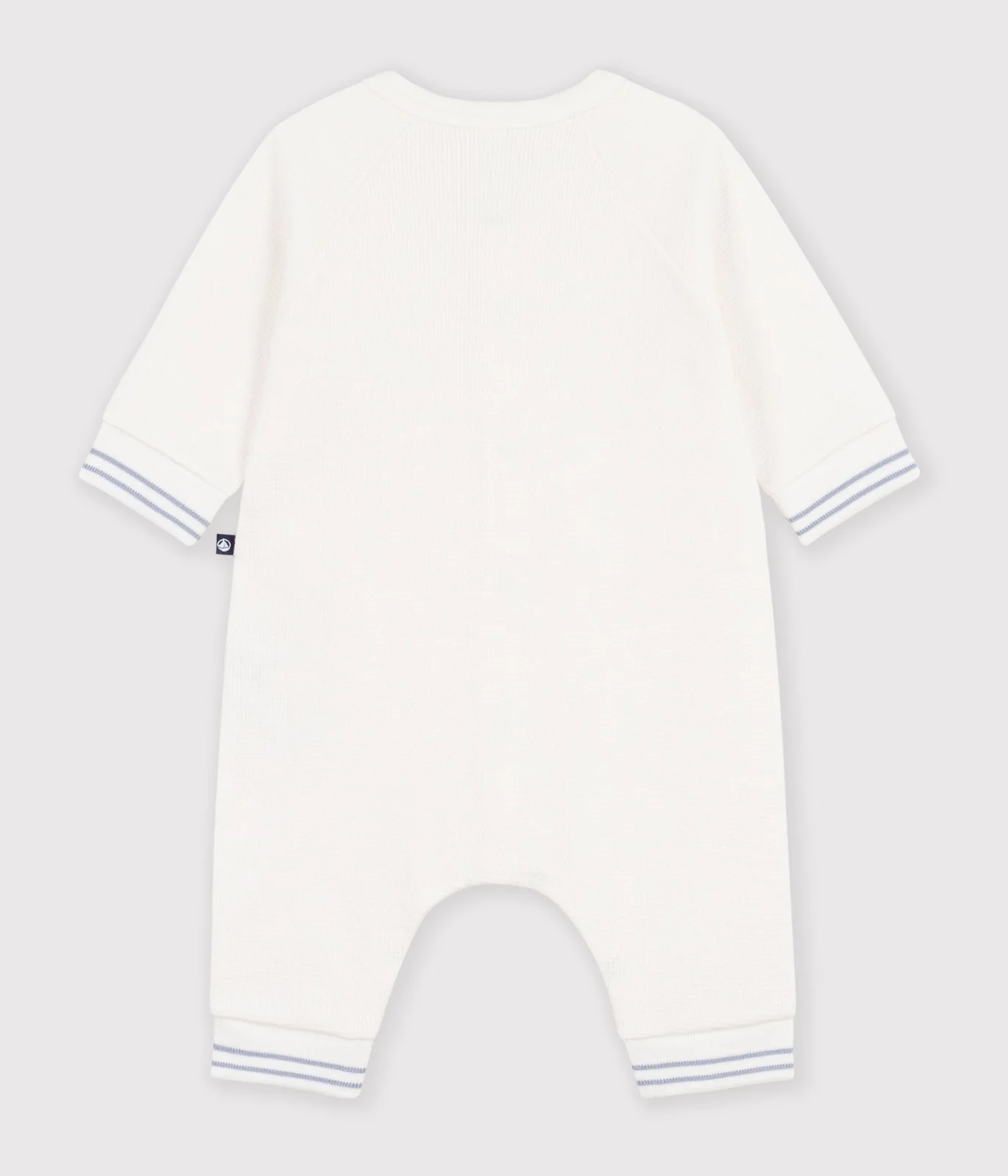 Babies' plain cotton jumpsuit