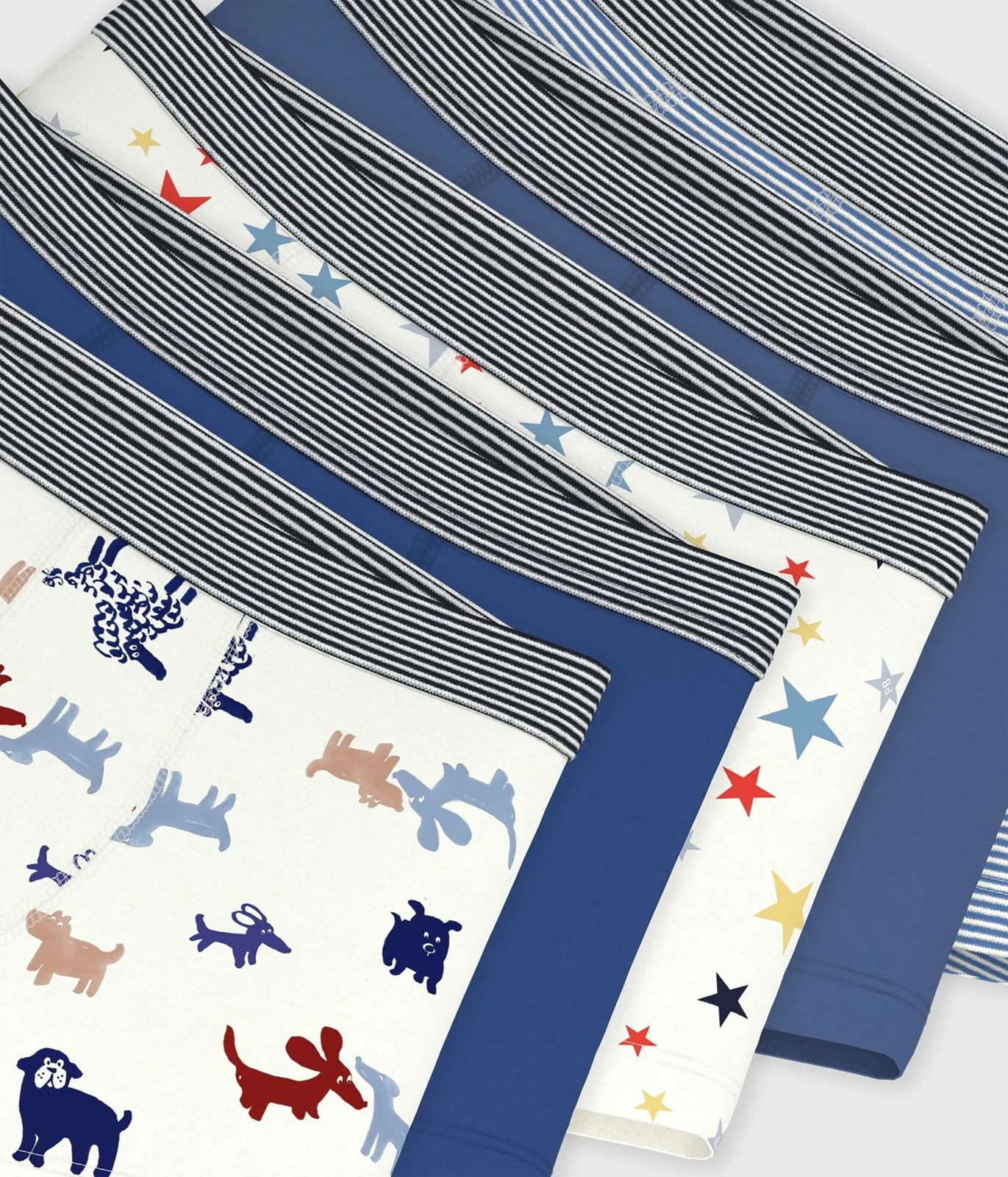 Pack of children's printed cotton boxers