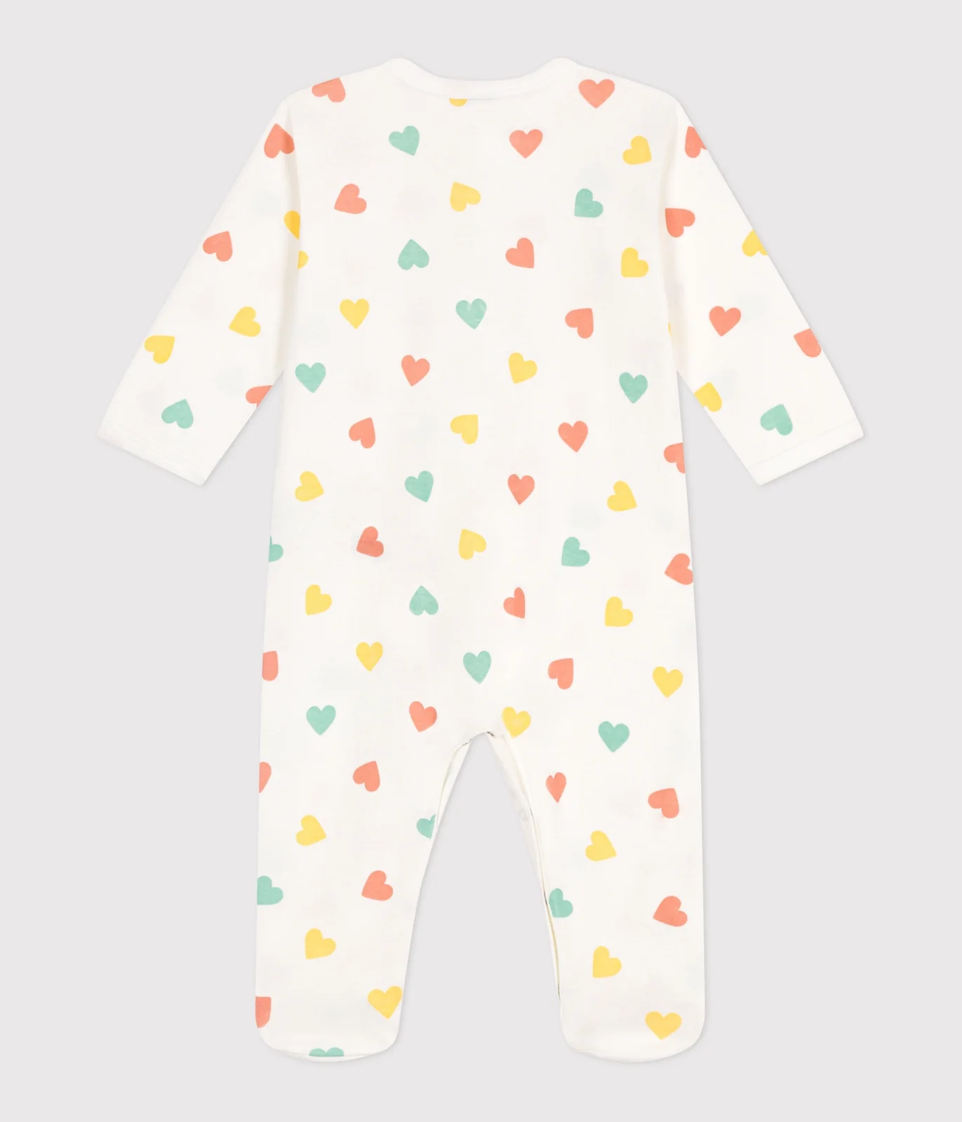 Babies' heart pattern cotton pyjamas