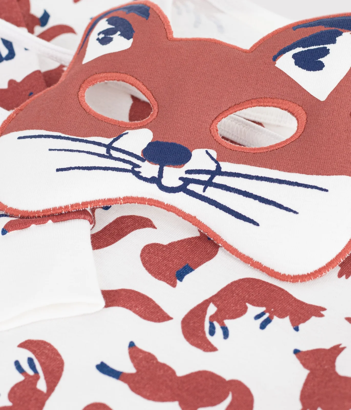Children's cotton fox costume pyjamas