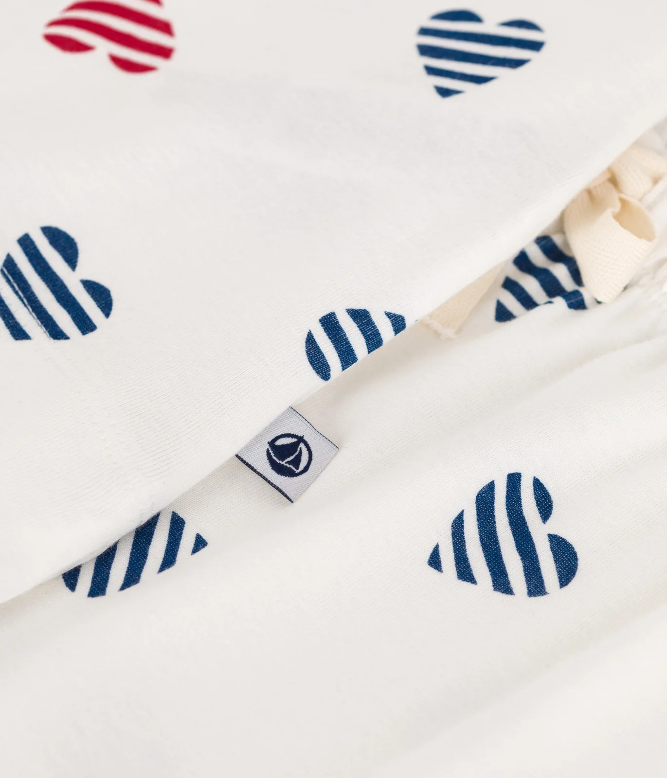 Women's short heart print cotton pyjamas