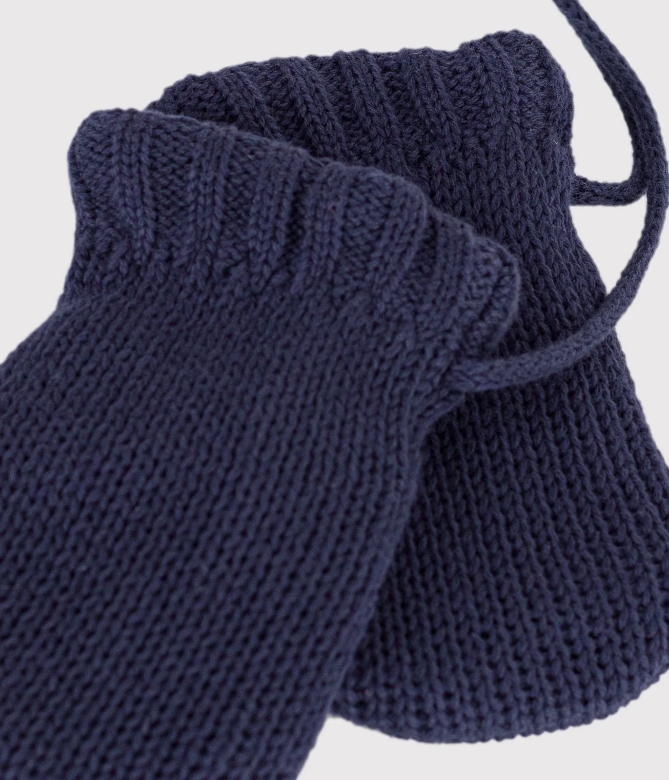 Babies' plain cotton jersey mittens