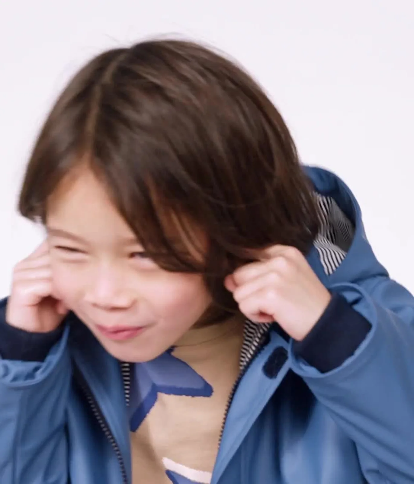 Children's 5-pocket denim trousers.