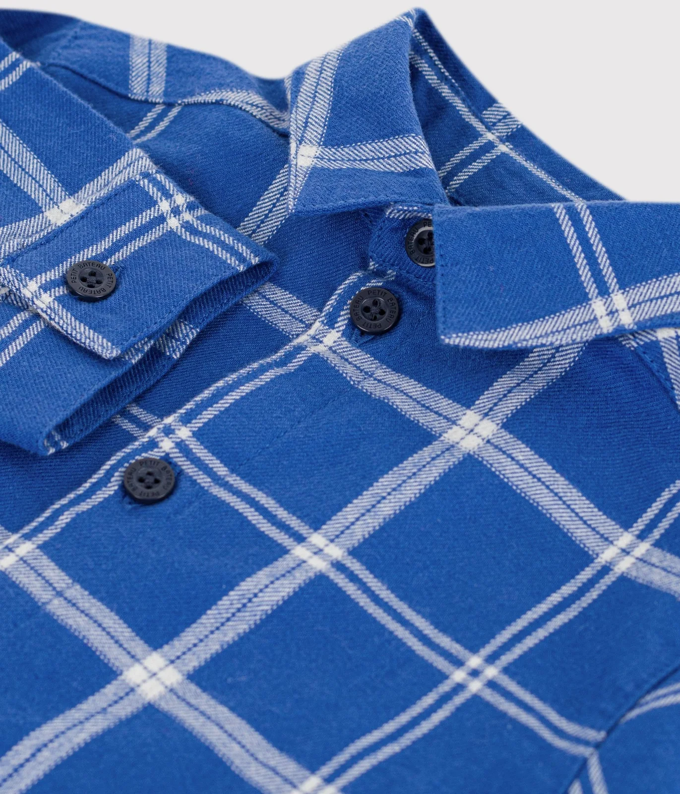 Babies' checked flannel shirt