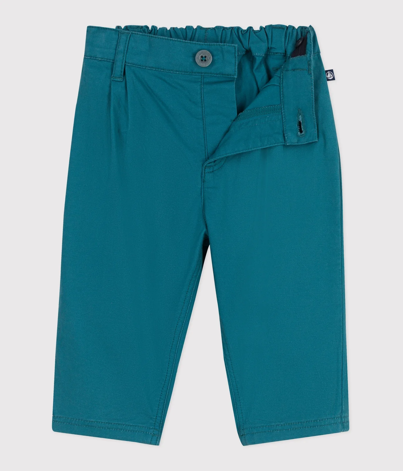 Babies' plain soft cotton trousers