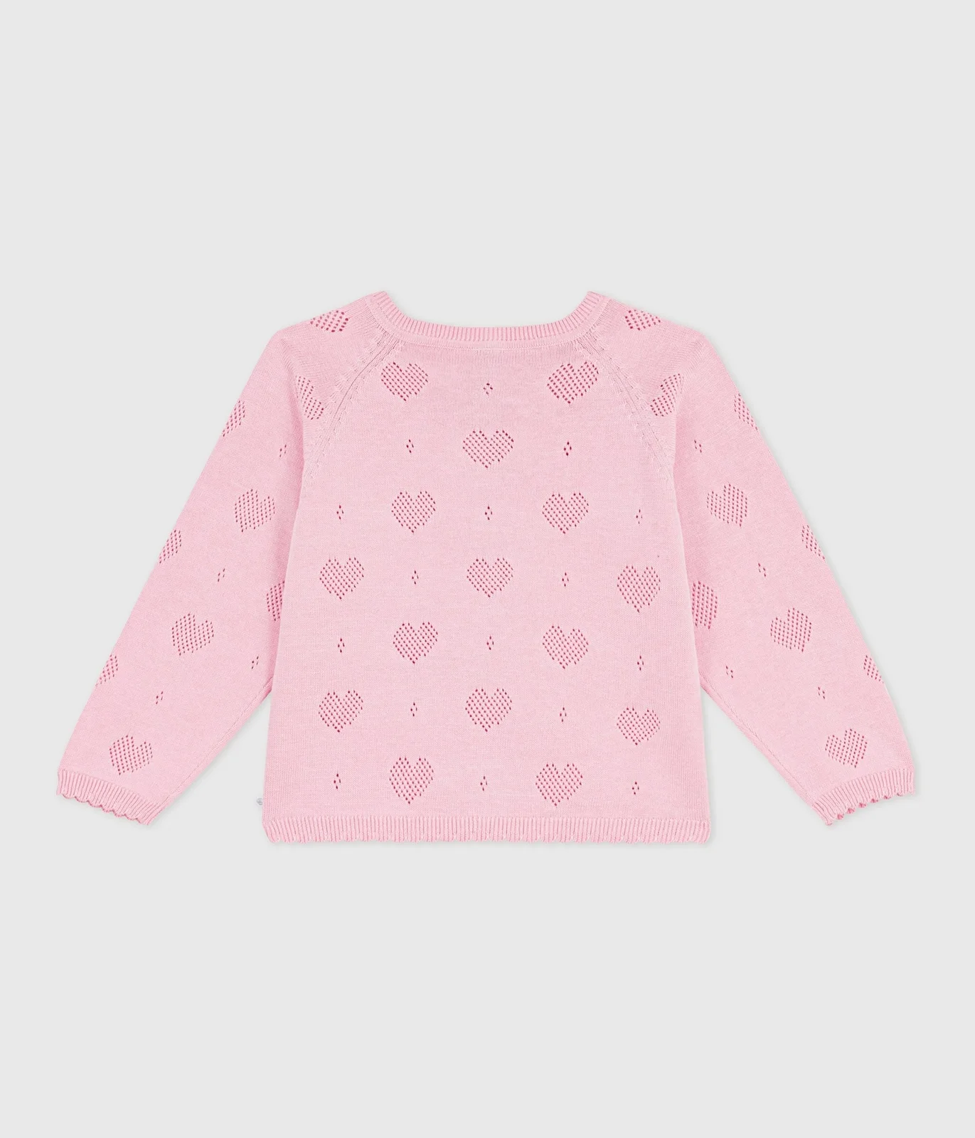 Children's plain cotton cardigan