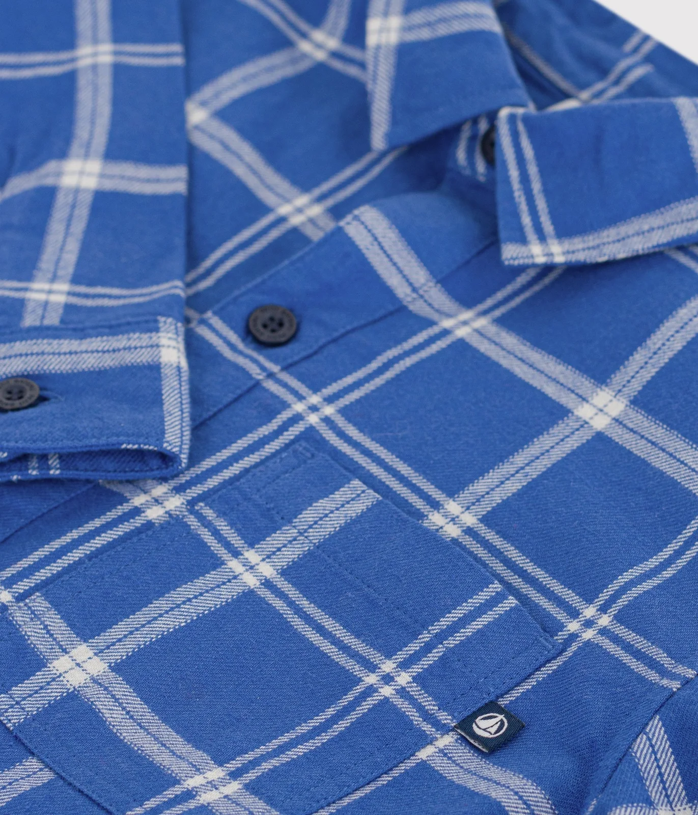 Children's checked cotton shirt