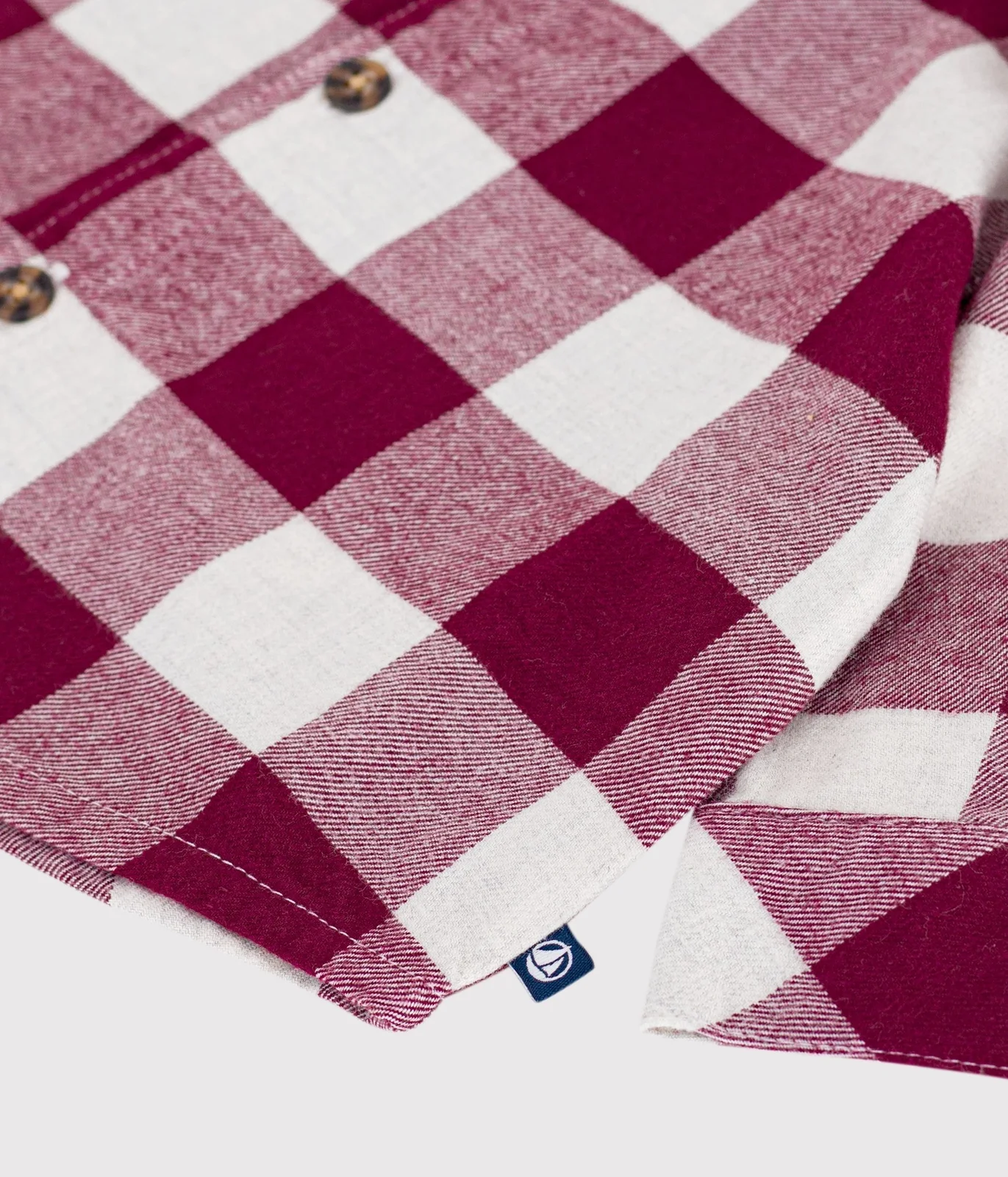 Babies' checked flannel shirt