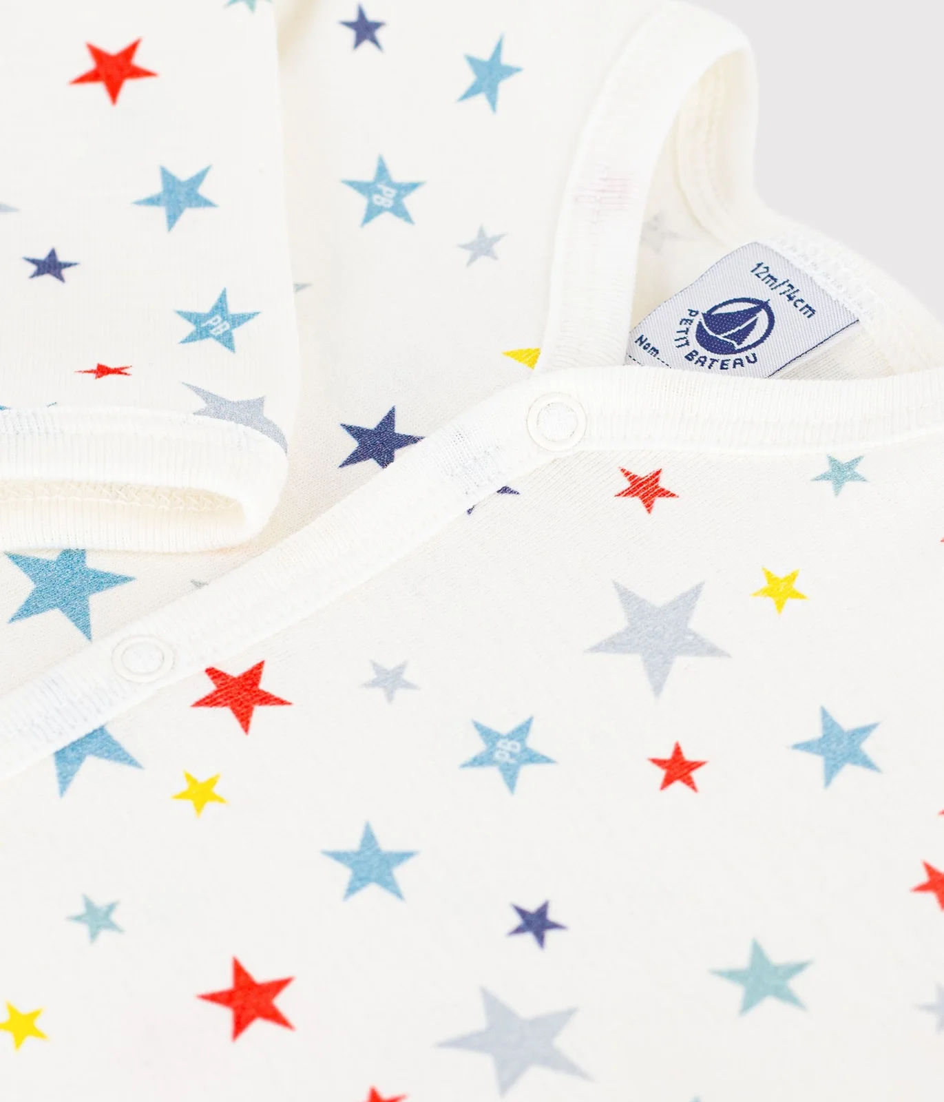 Babies' star print cotton pyjama suit