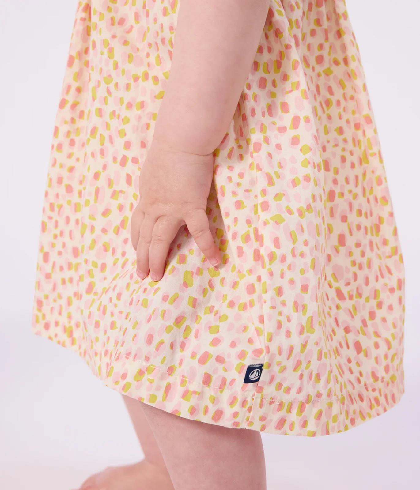 Babies' sleeveless printed cotton dress