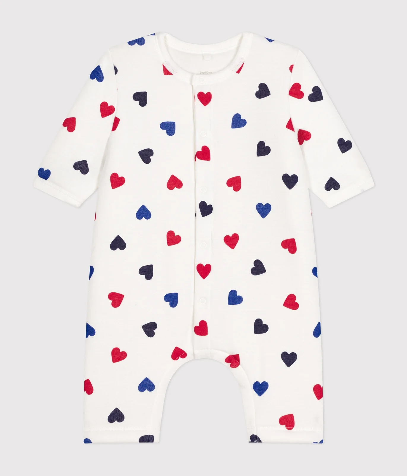 Babies' padded cotton jumpsuit