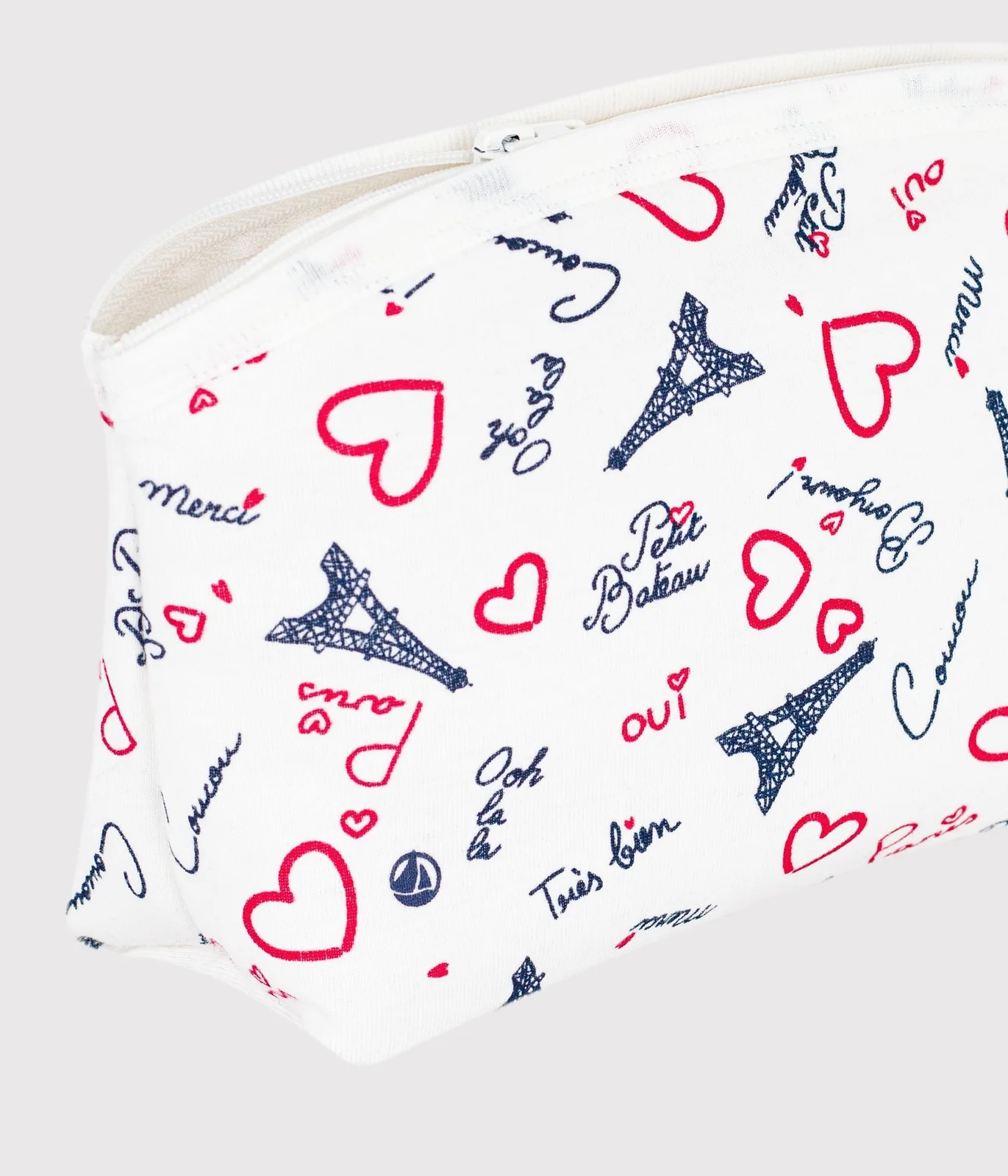 Babies' Paris-print cotton bag
