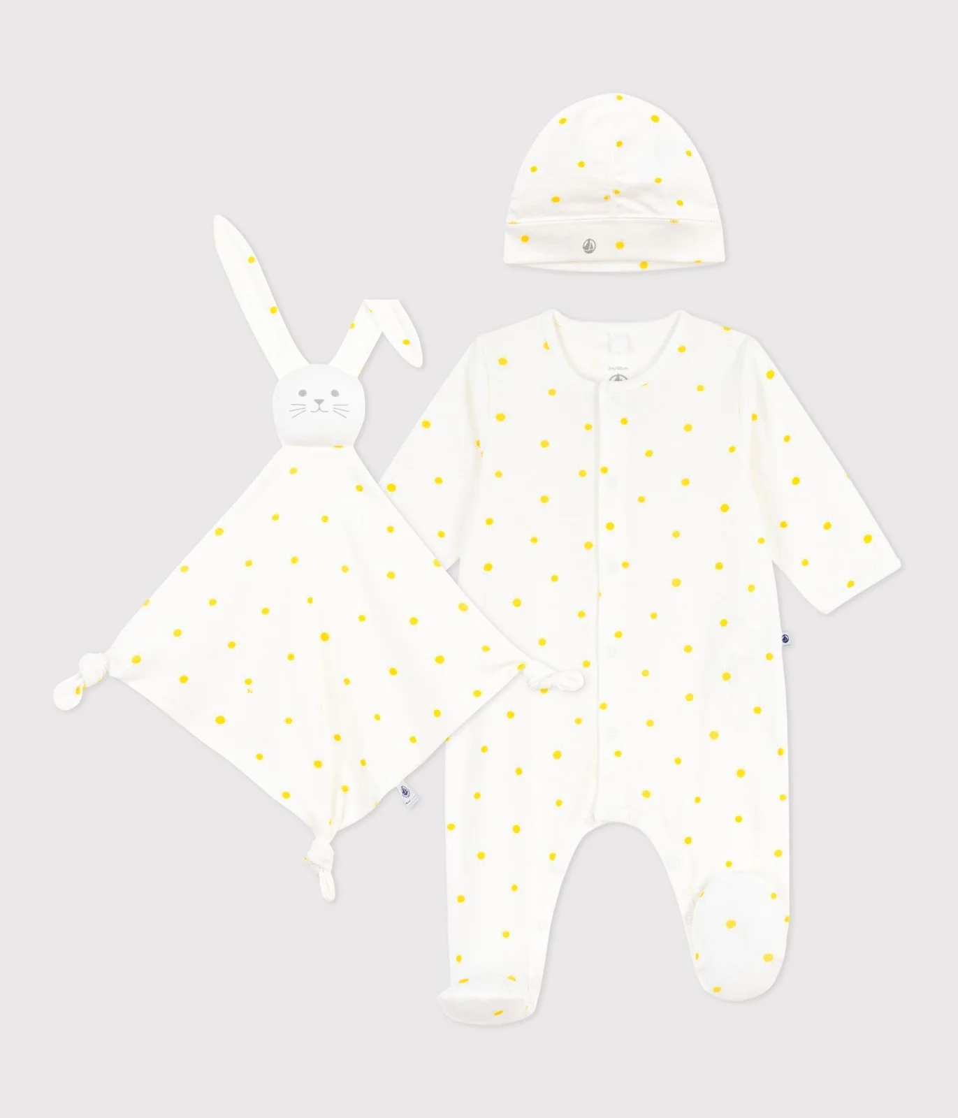 Newborn babies' sun print cotton gift set
