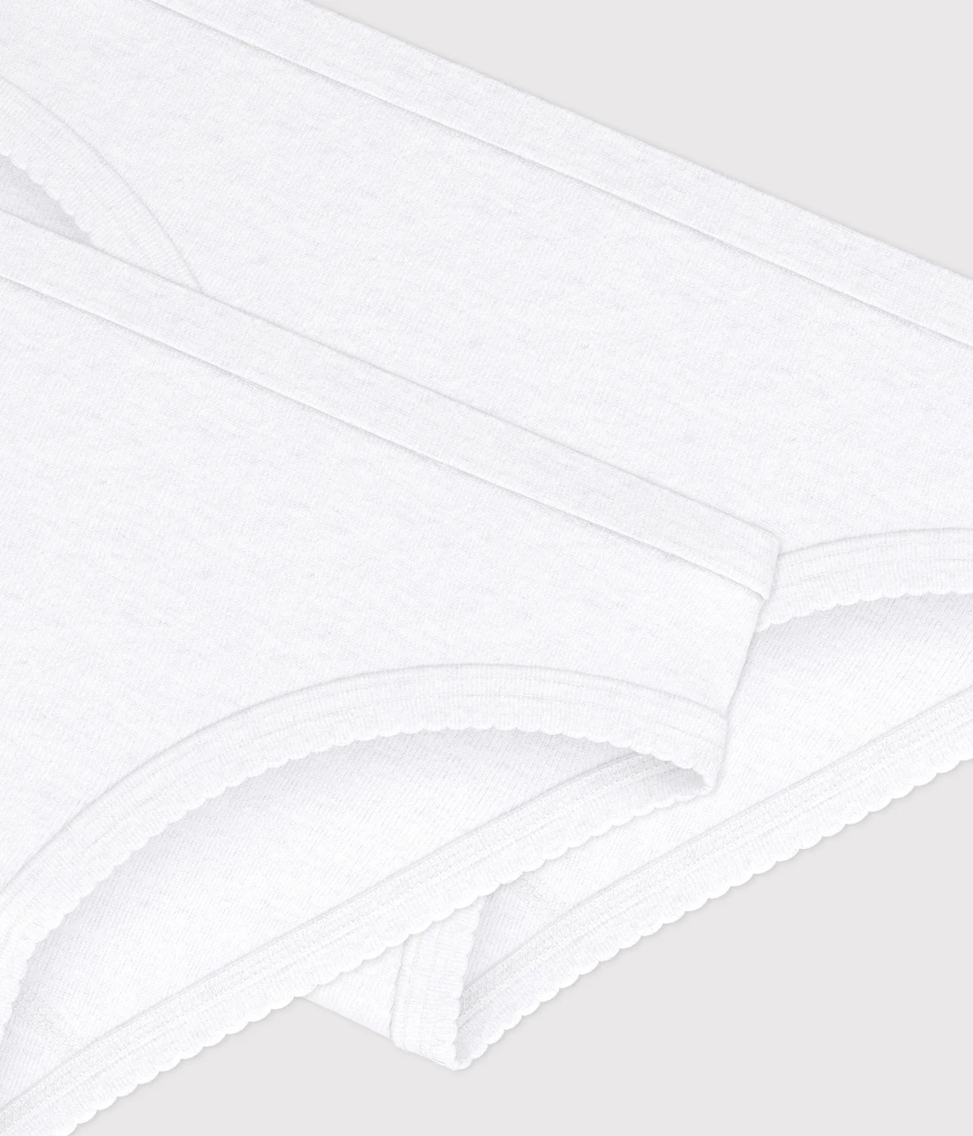 Girls' White Knickers - 2-Pack