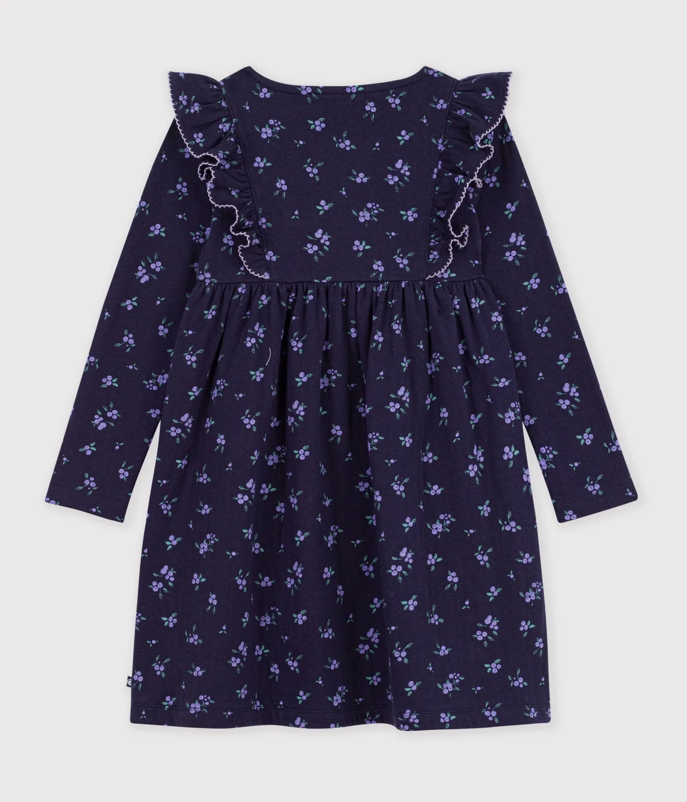 Children's sleeveless cotton dress with flowers