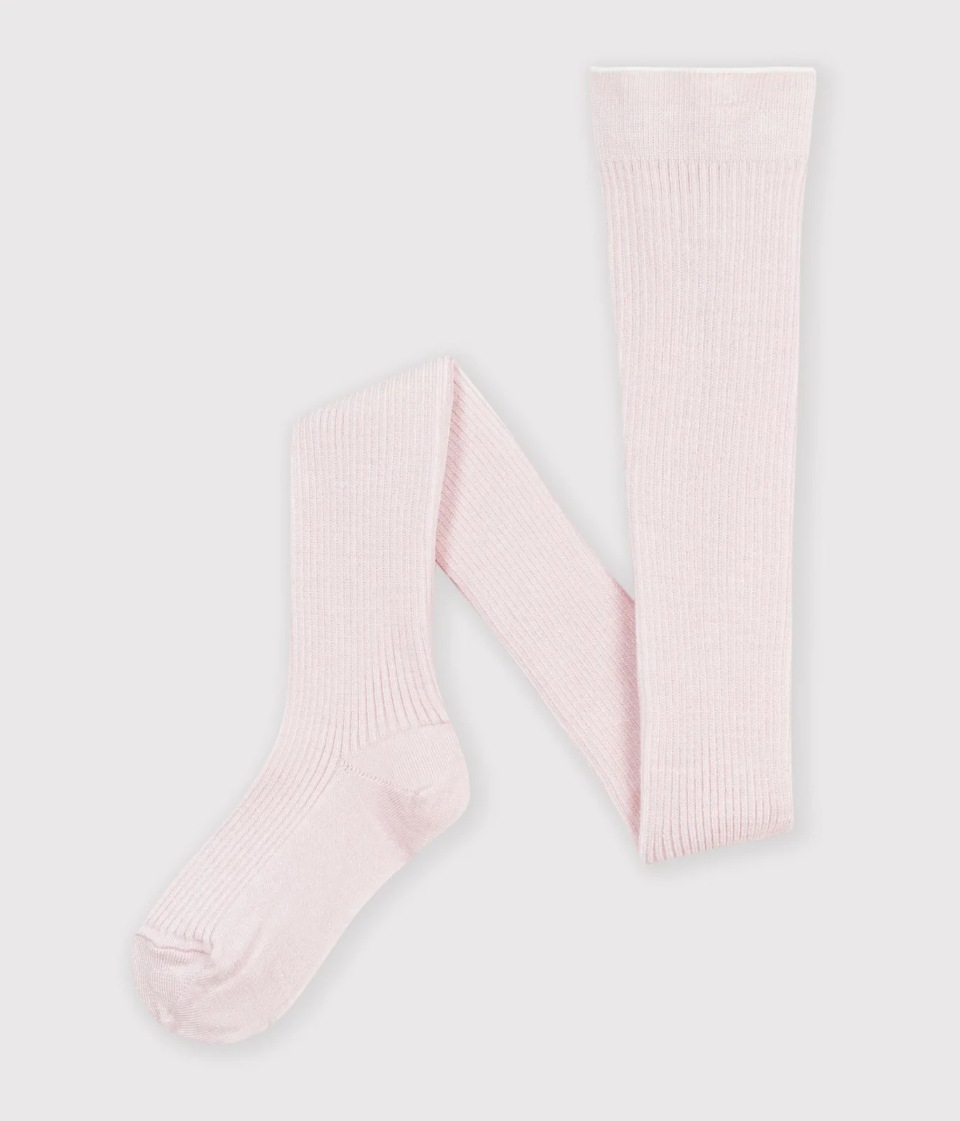Children's plain wool and cotton tights