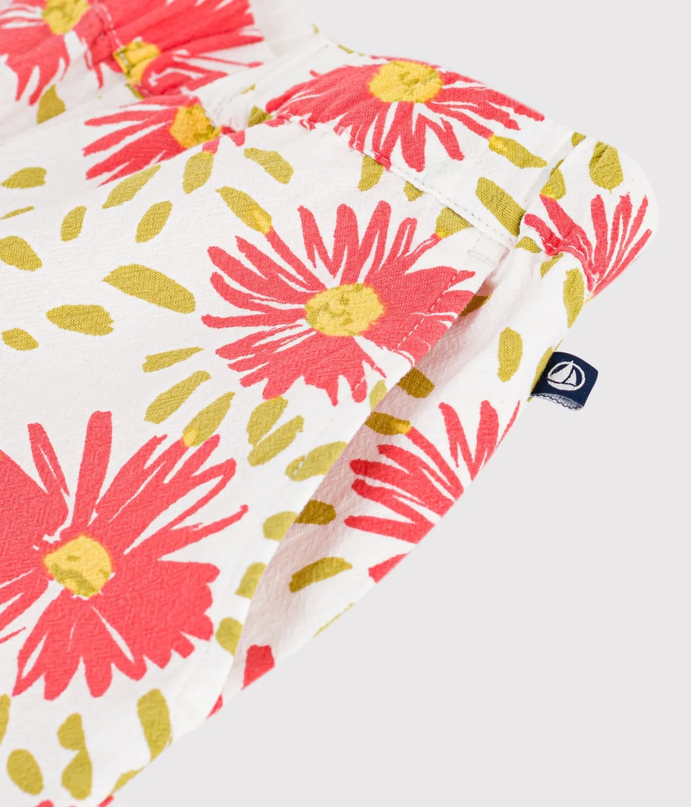 Children's floral cotton trousers