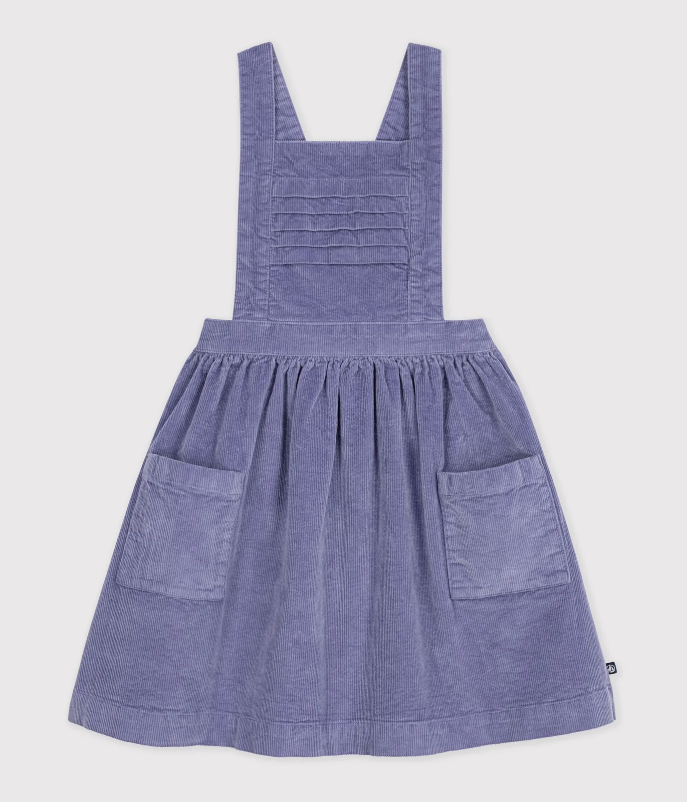 Children's plain corduroy dungaree dress
