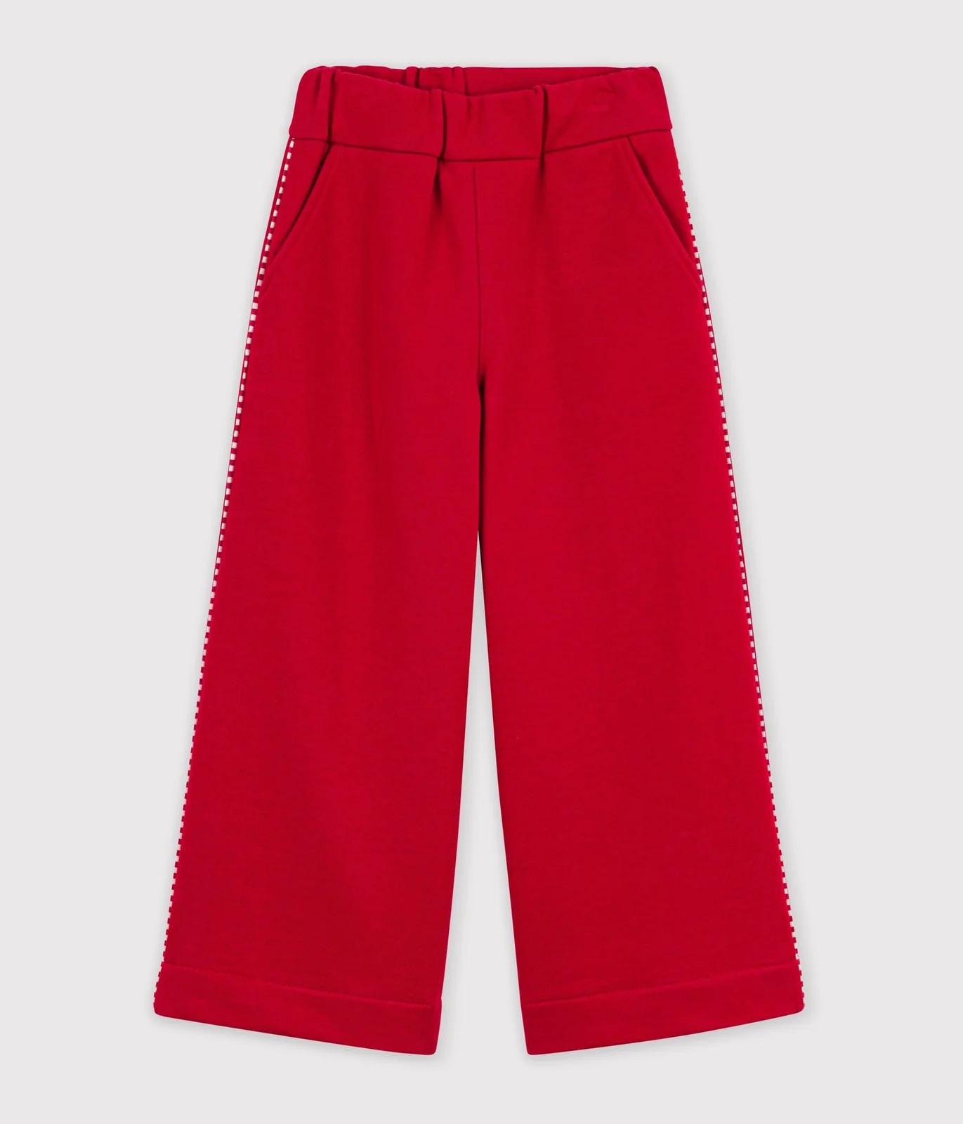 Children's wide-leg cotton jogging bottoms