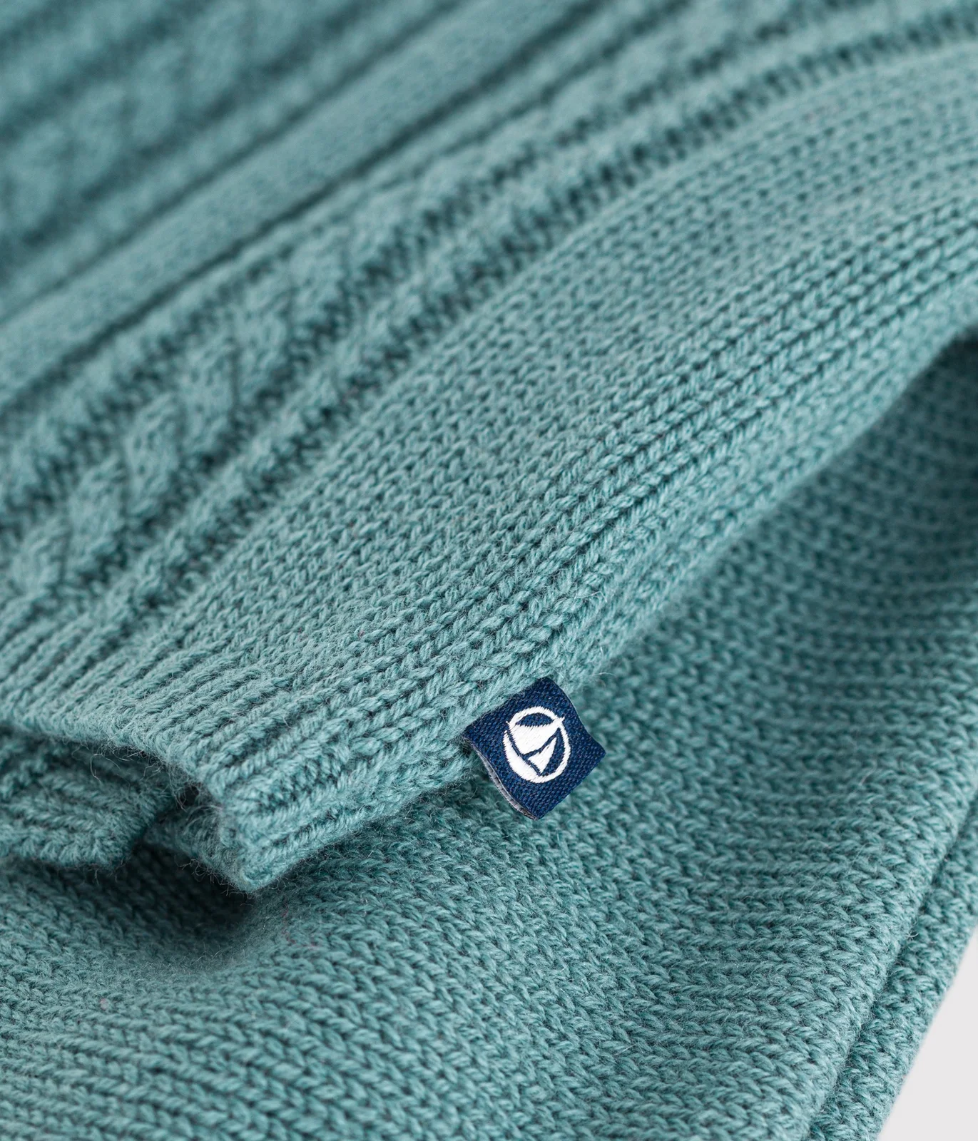 Babies' wool and cotton cardigan