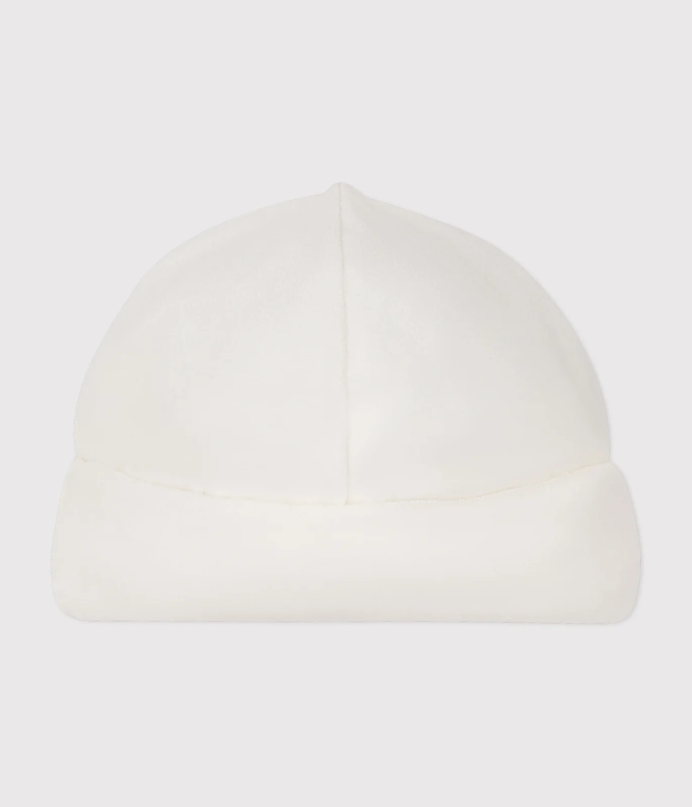 Newborn babies' terry velour bonnet