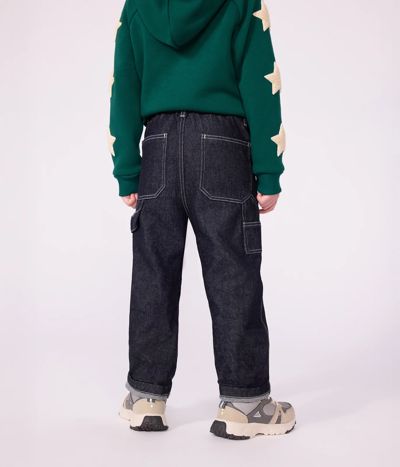 Children's denim carpenter-style trousers