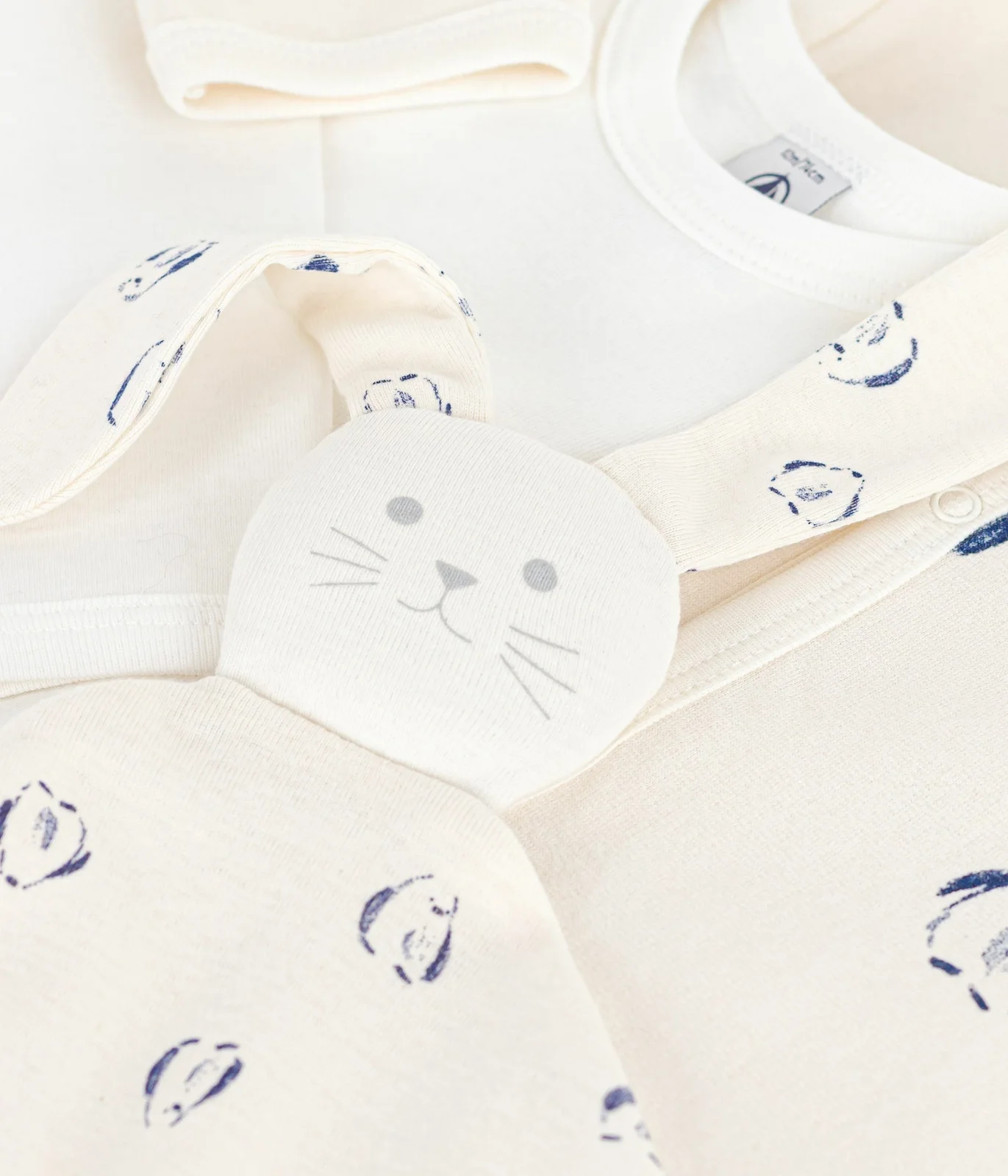 Babies' floral-print velour gift set