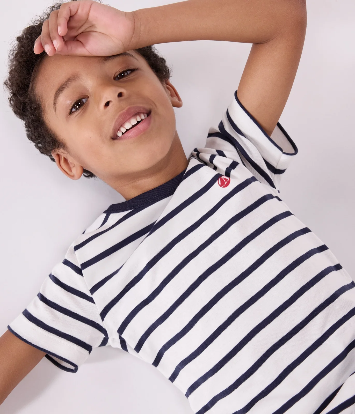 Boys' Short Cotton Pyjamas with Sailor Stripes