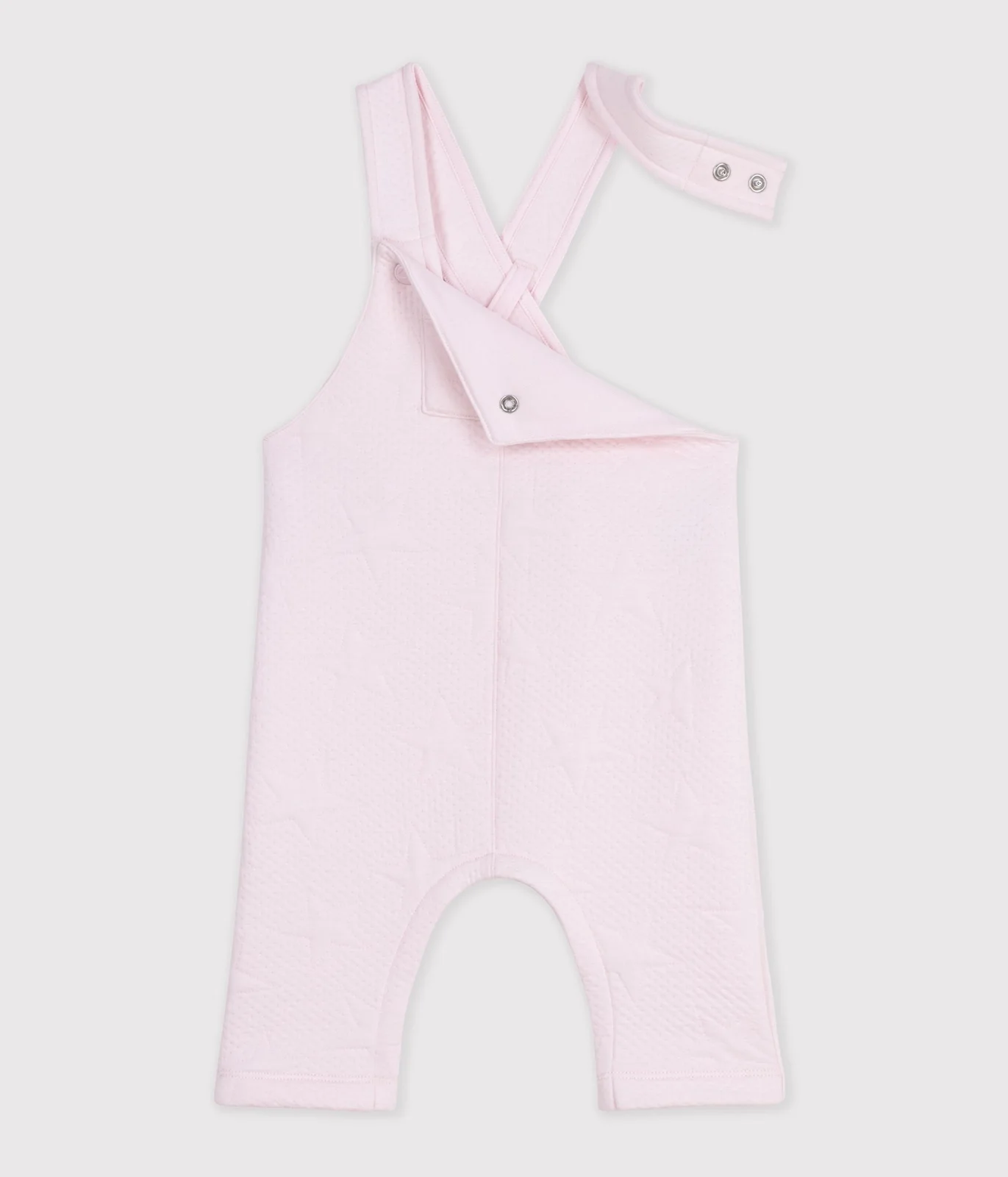 Babies' thick cotton dungarees with a star pattern