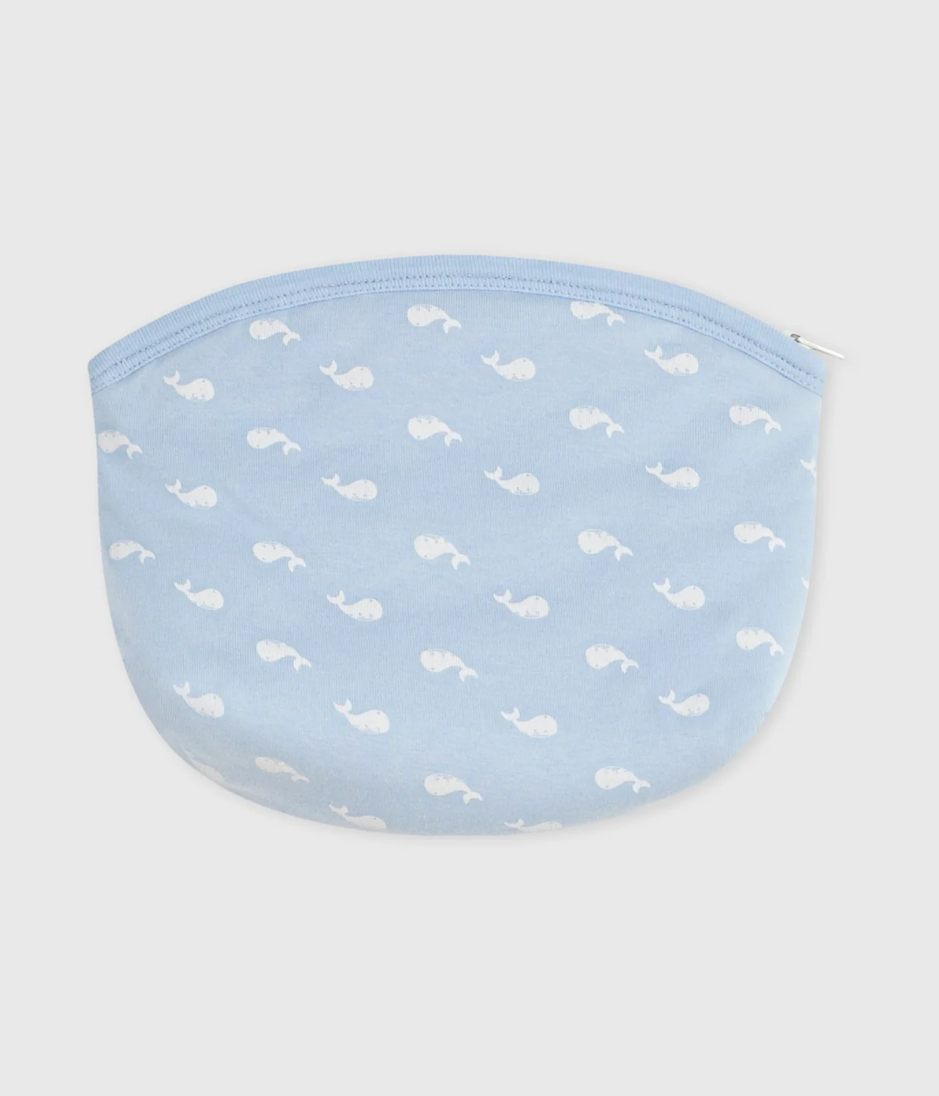 Babies' whale-print cotton bag