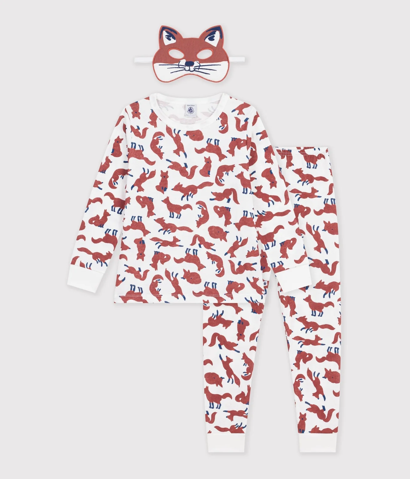 Children's cotton fox costume pyjamas
