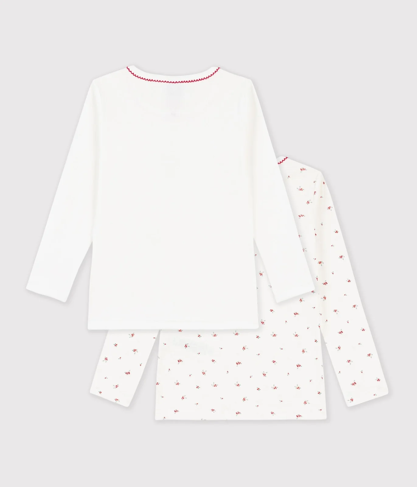 Pack of children's long-sleeved printed cotton T-shirts