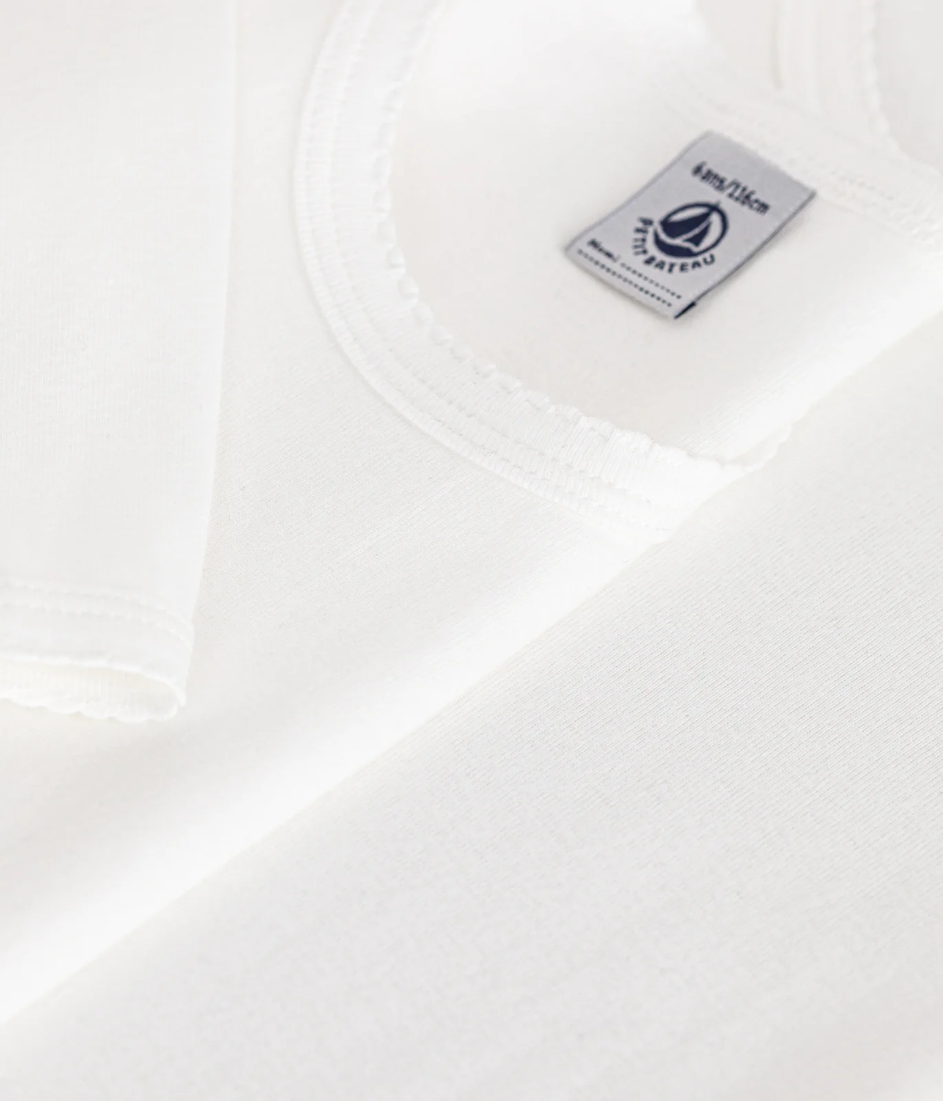 Girls' Long-sleeved White T-Shirts - 2-Pack
