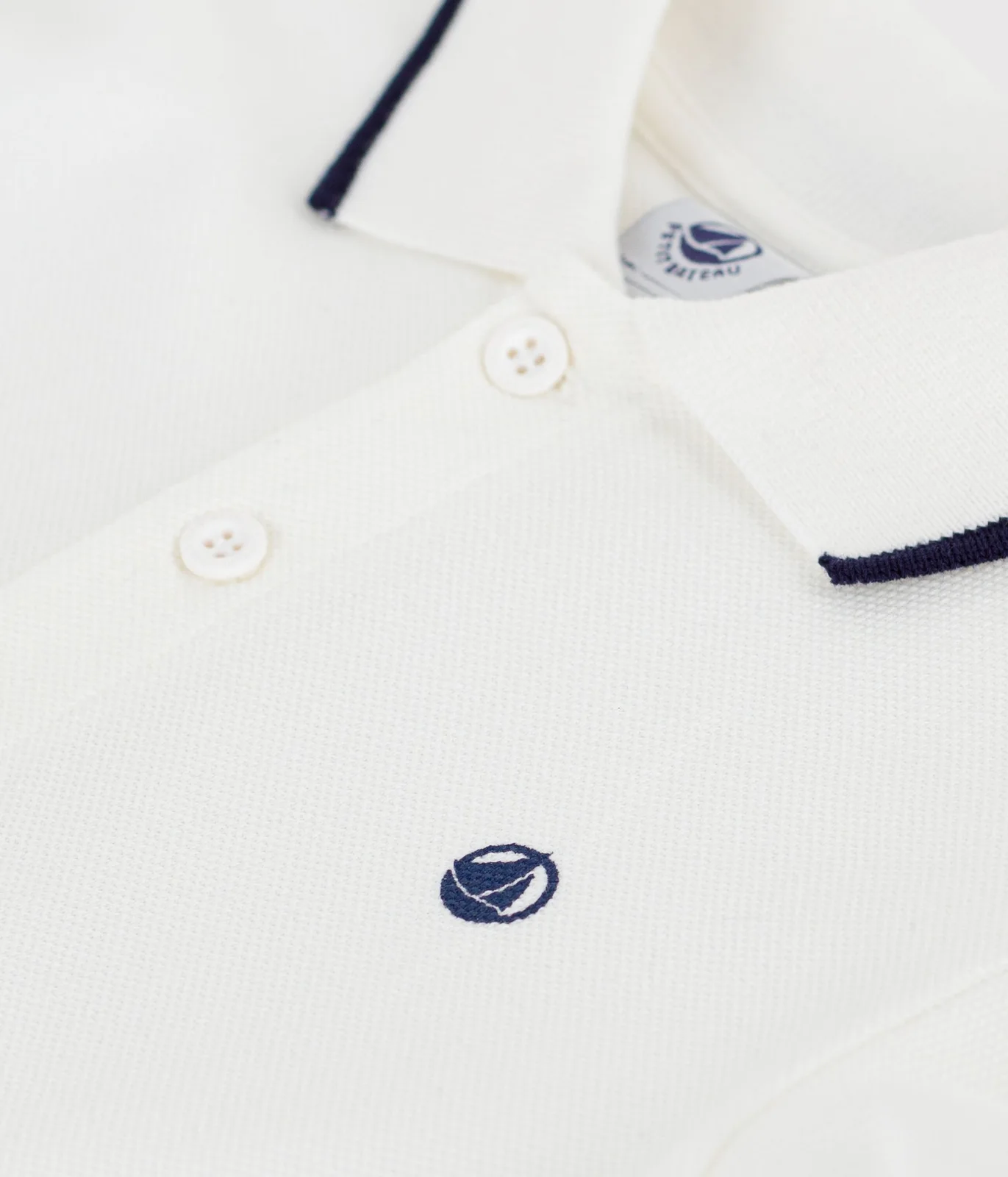 Children's short-sleeved cotton polo shirt
