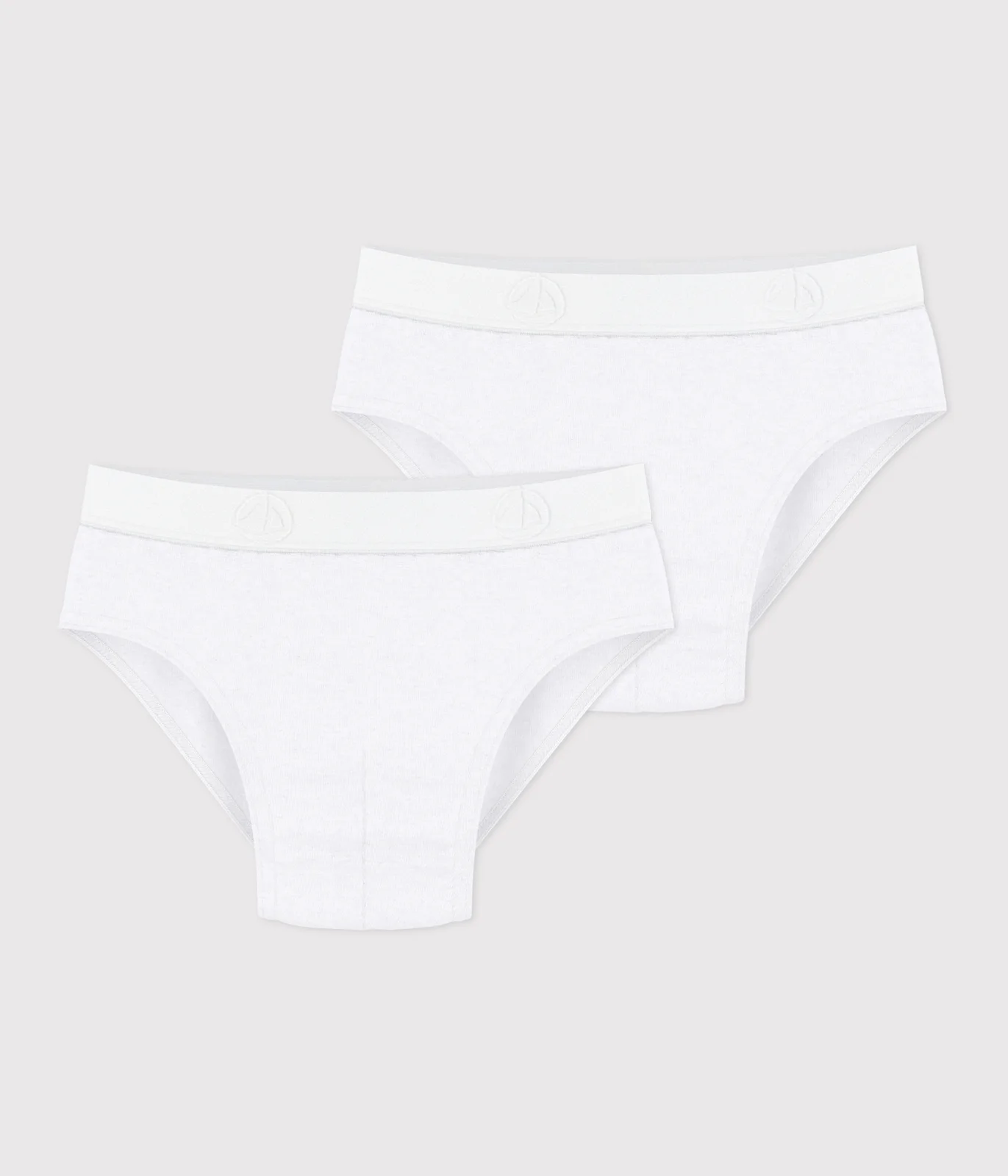 Children's plain cotton slips - 2-pack