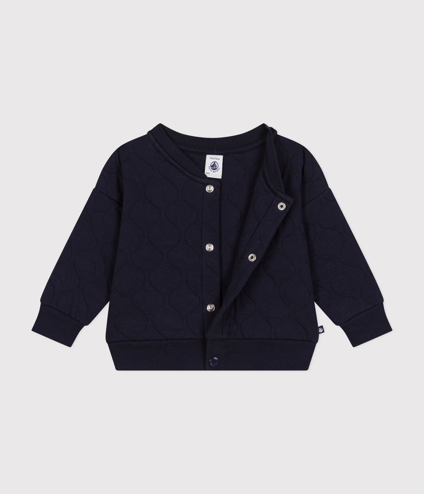 Babies' Quilted Tube Knit Baseball Jacket