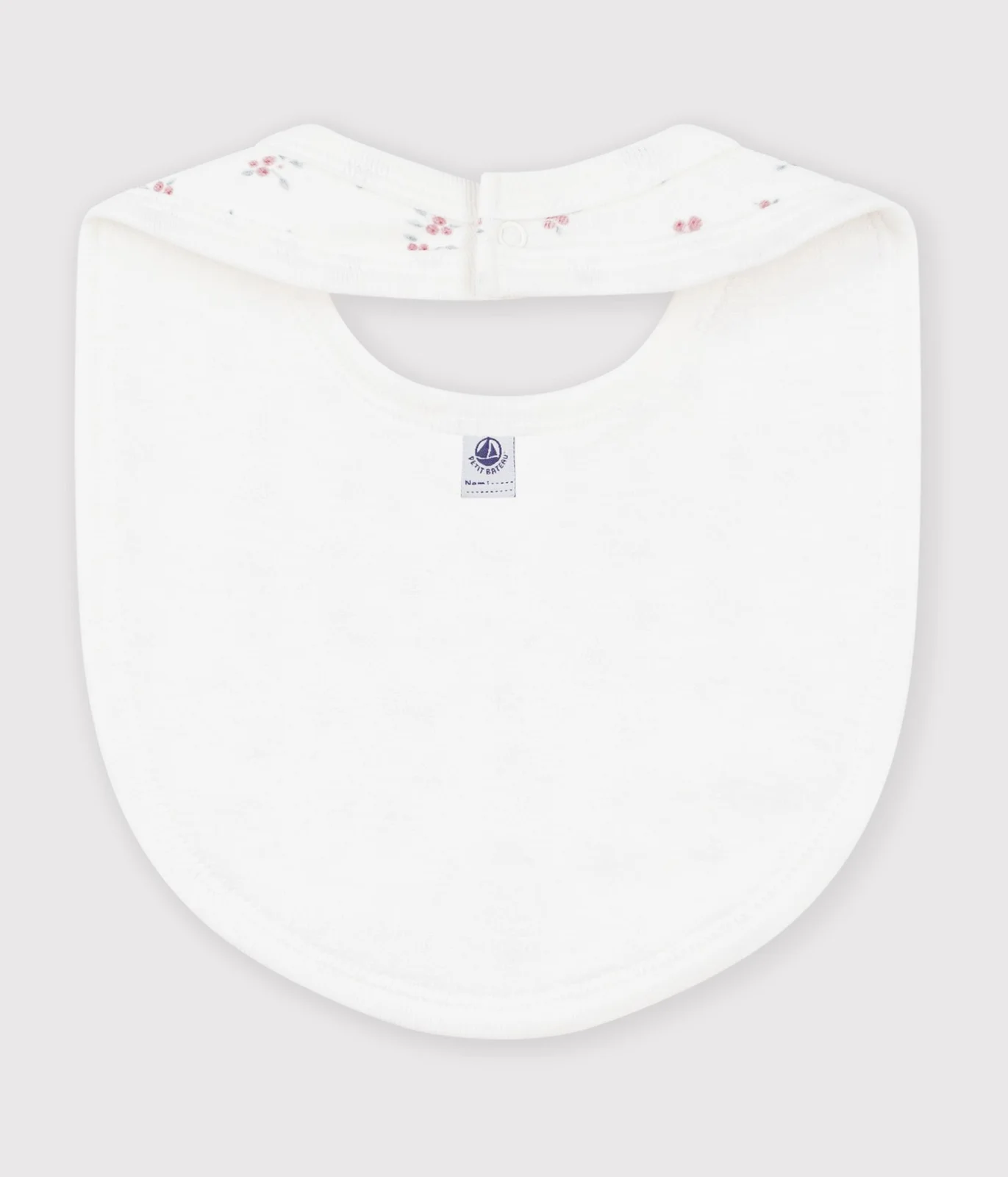 Babies' printed cotton bib