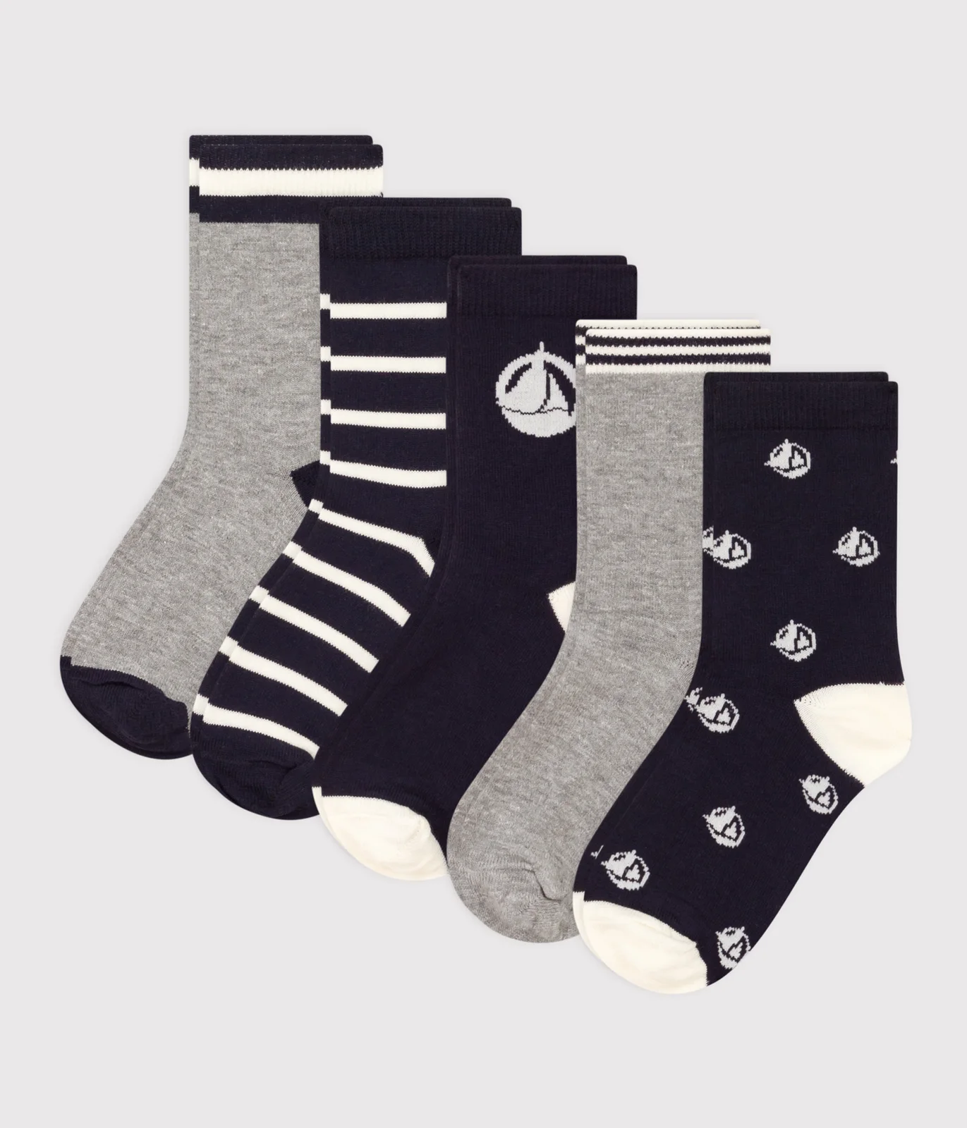 Pack of printed cotton socks for children