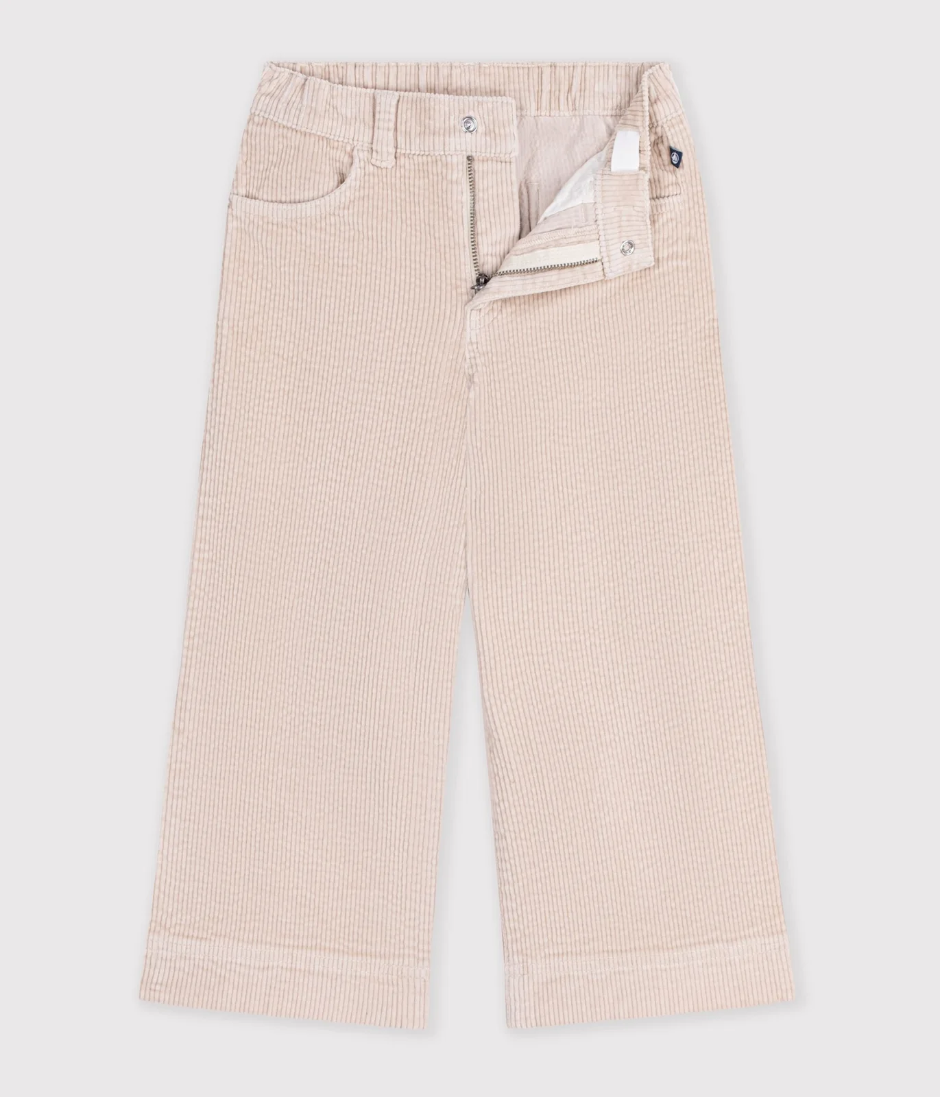 Children's wide-leg corduroy trousers