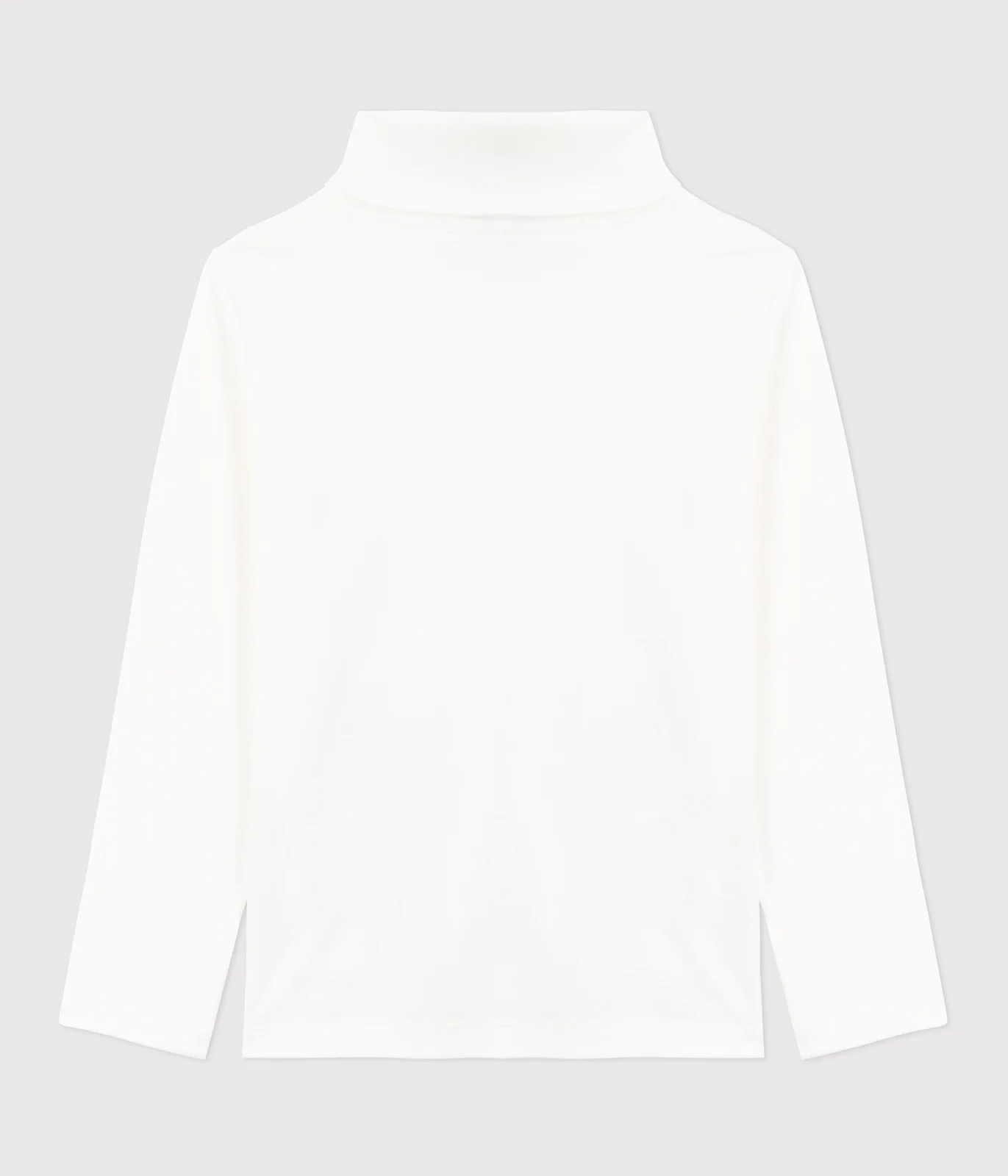 Unisex children's solid-color cotton turtleneck top