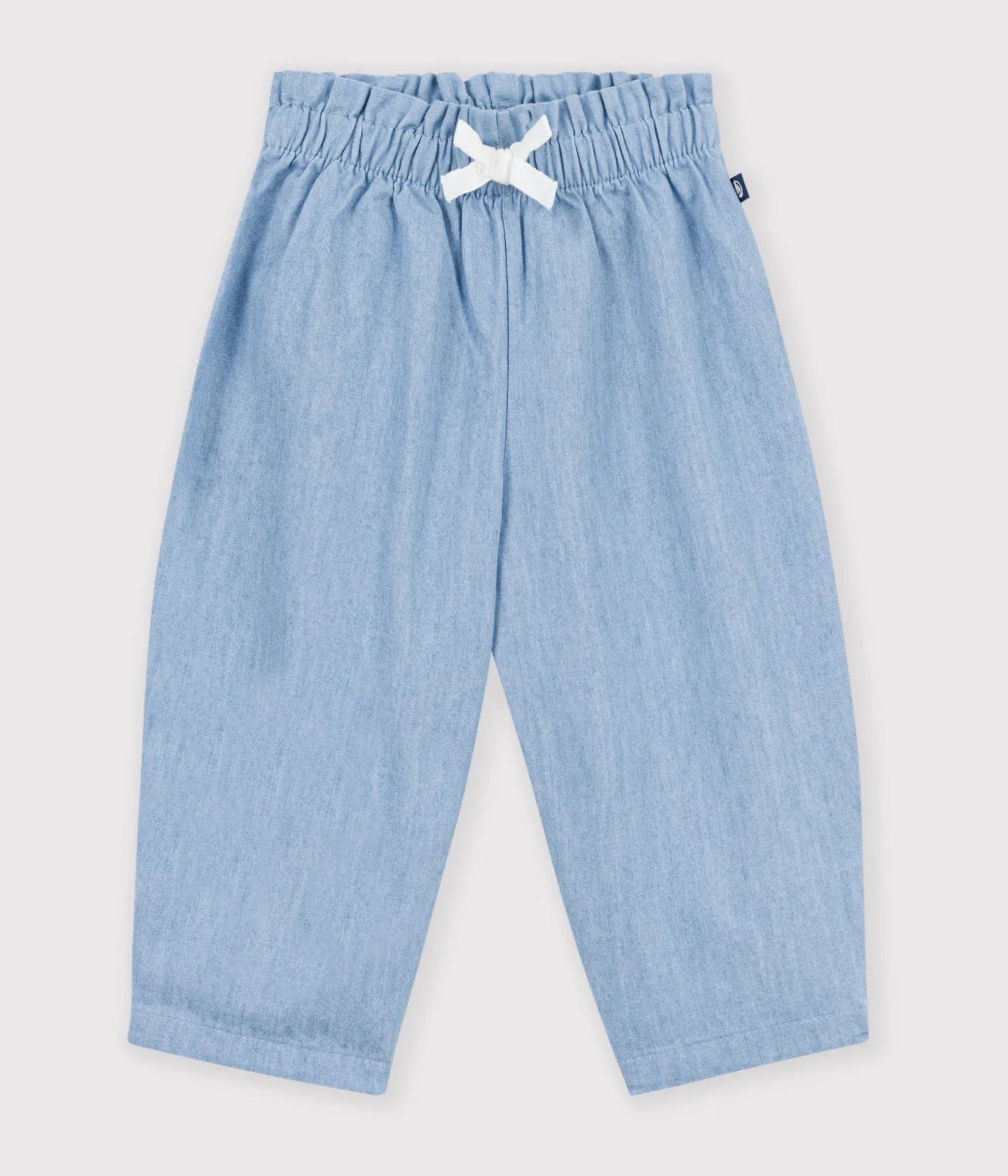 Babies' chambray trousers